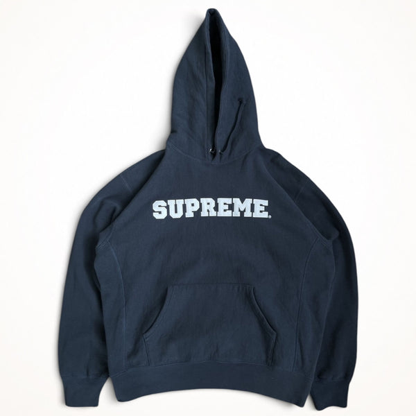 Supreme Varsity Logo Hoodie (Navy)
