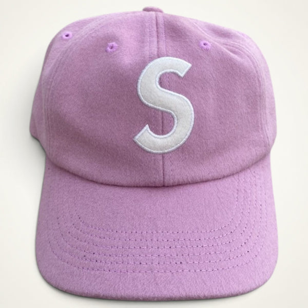 Supreme S Logo Wool 6-Panel Cap (Pink)