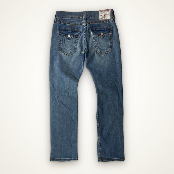 True Religion Ricky Straight Jeans Light Blue