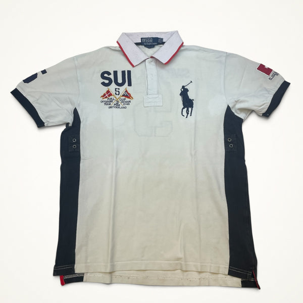 Ralph Lauren SUI Switzerland Big Pony Polo #5 (White)