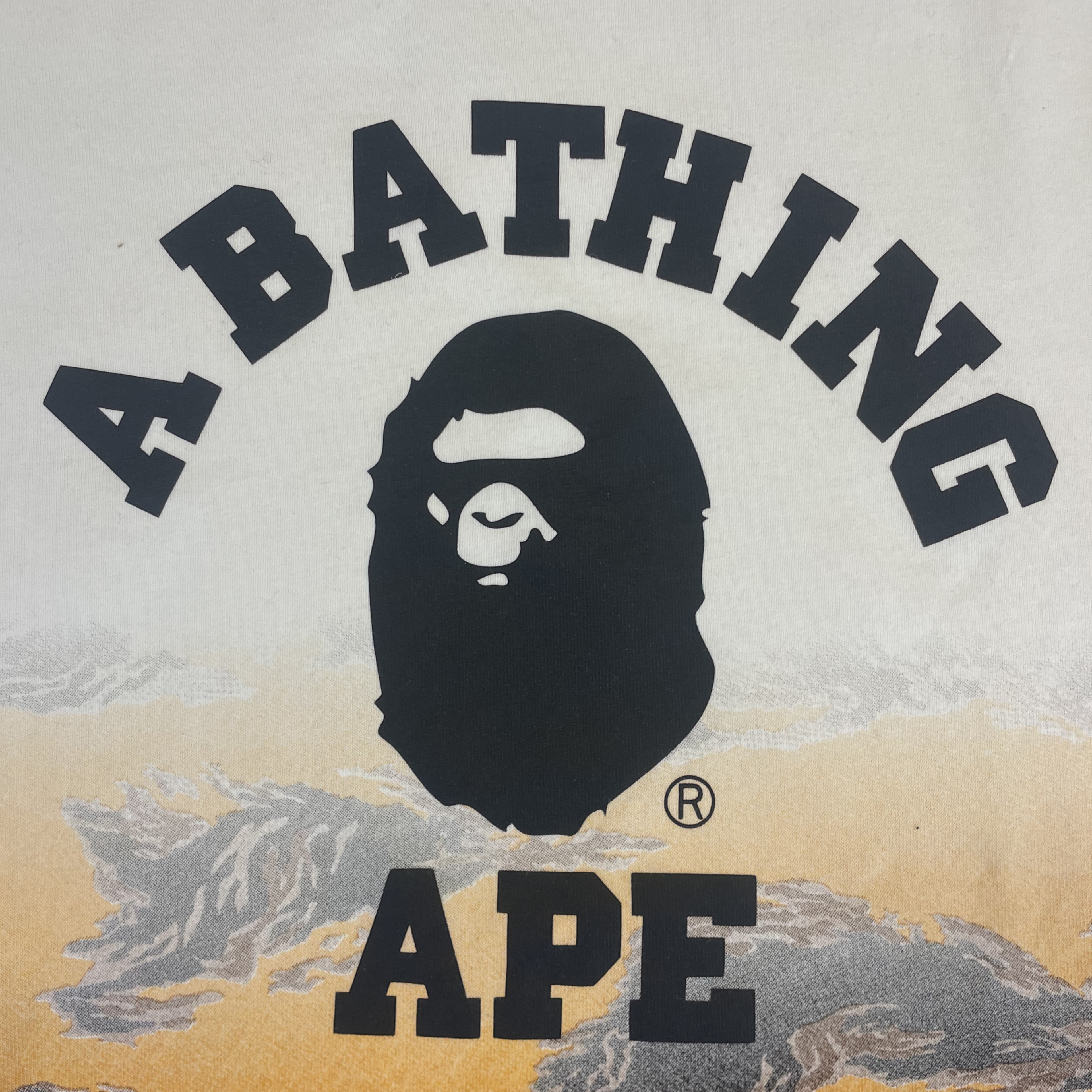 A Bathing Ape “A BATHING APE” Landscape Tee (White)