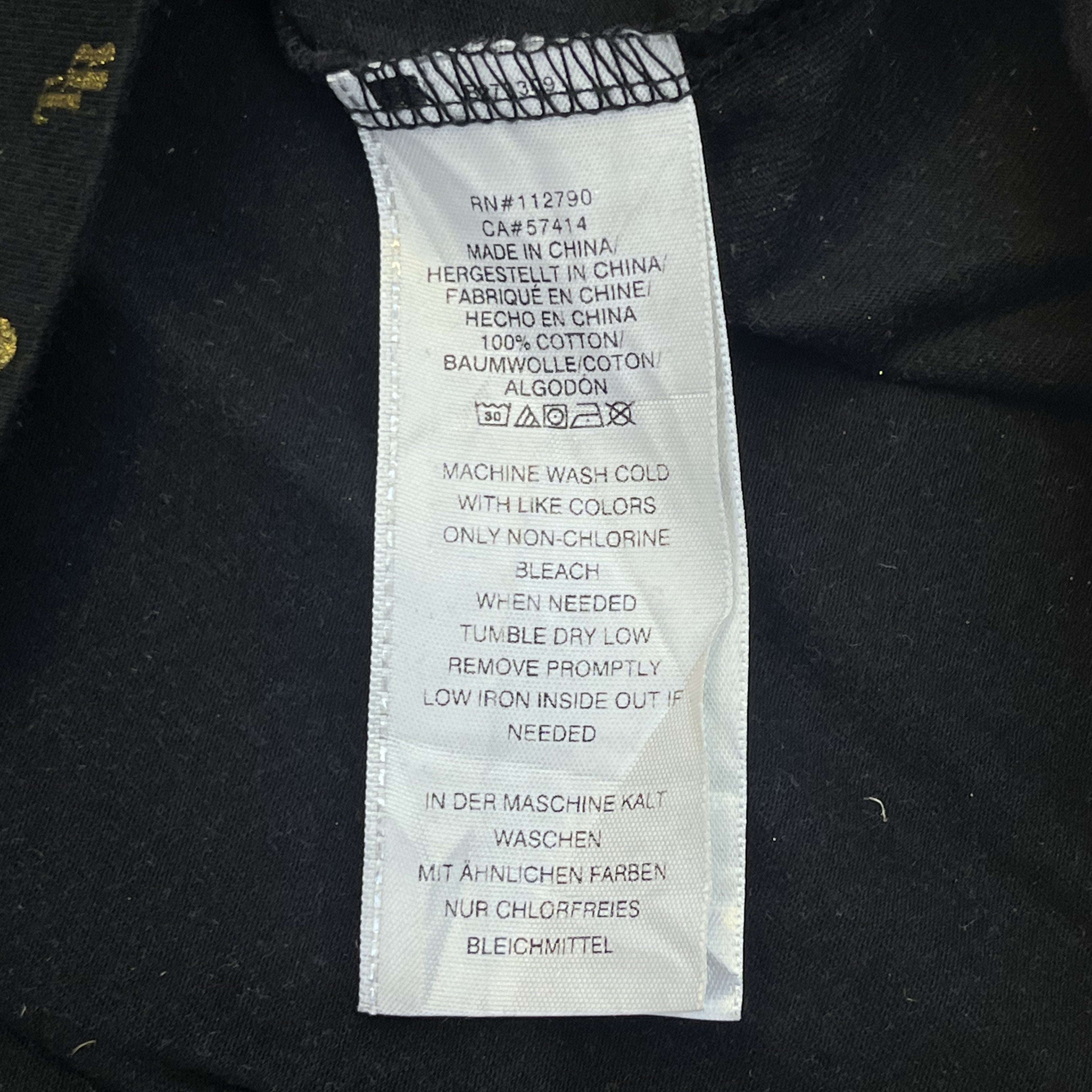 True Religion Monogram SS Crew Neck Tee (Black/Gold)