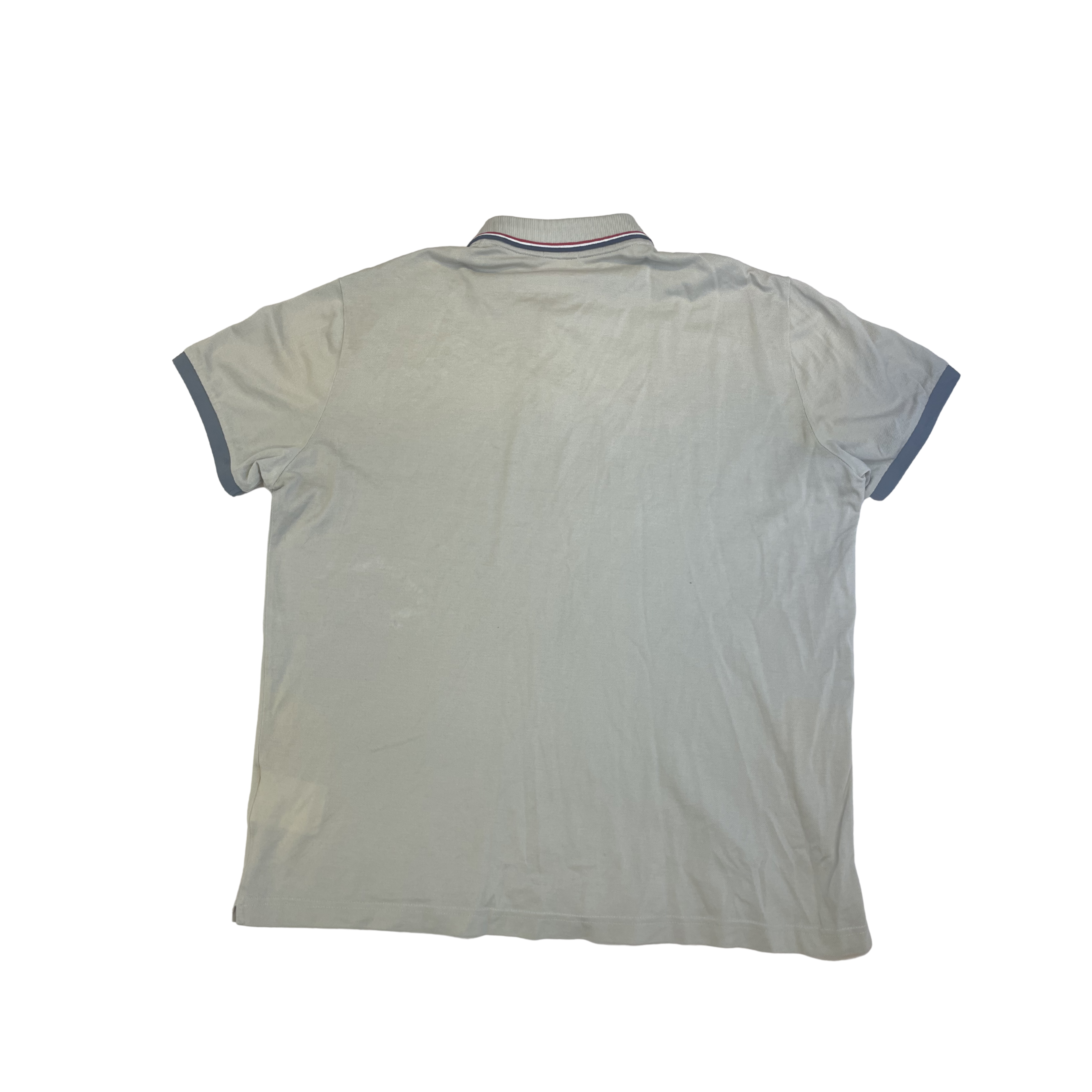 Moncler Tricolor Collar Polo (Grey)