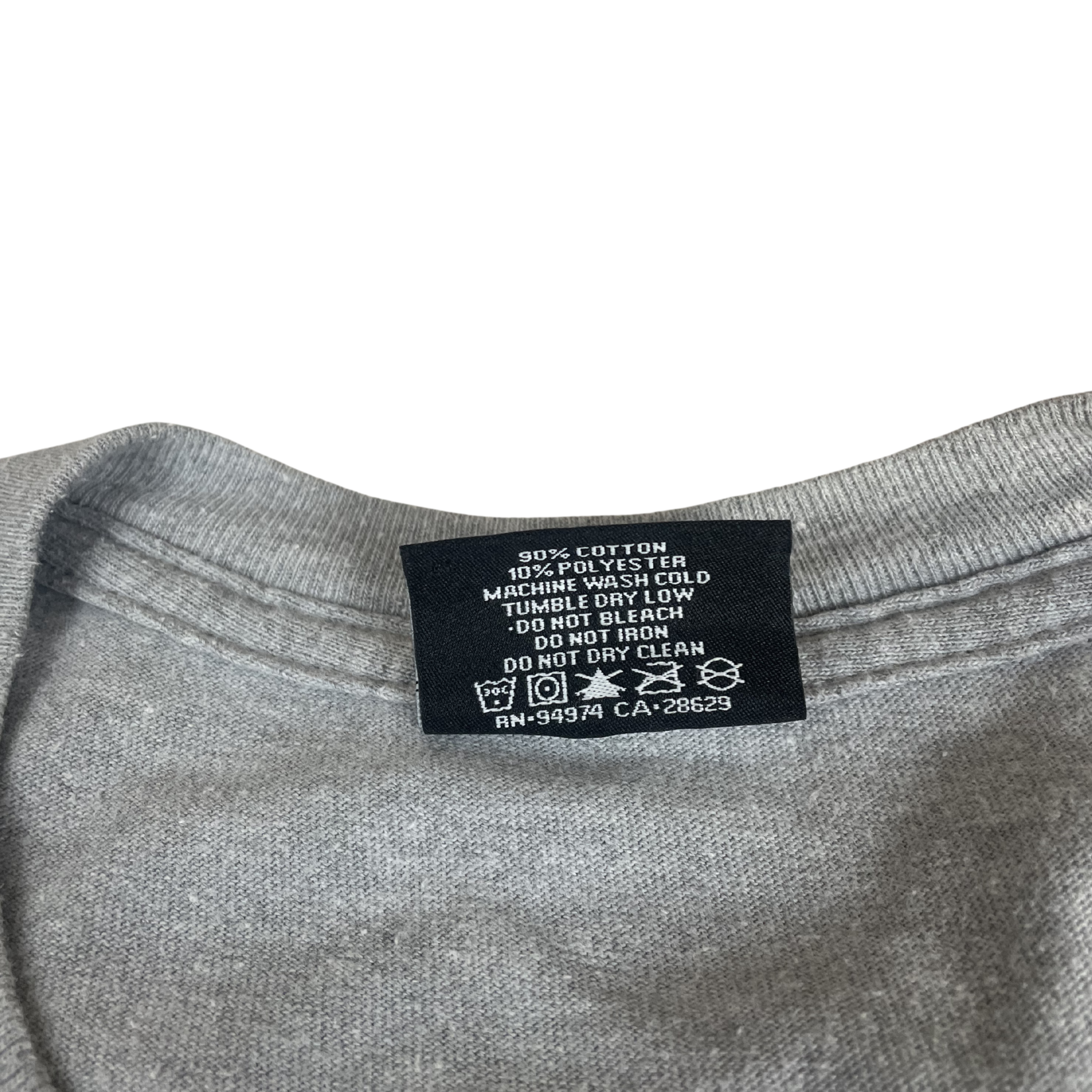 Stüssy "Stock Logo" Basic Tee – Grey Heather / L