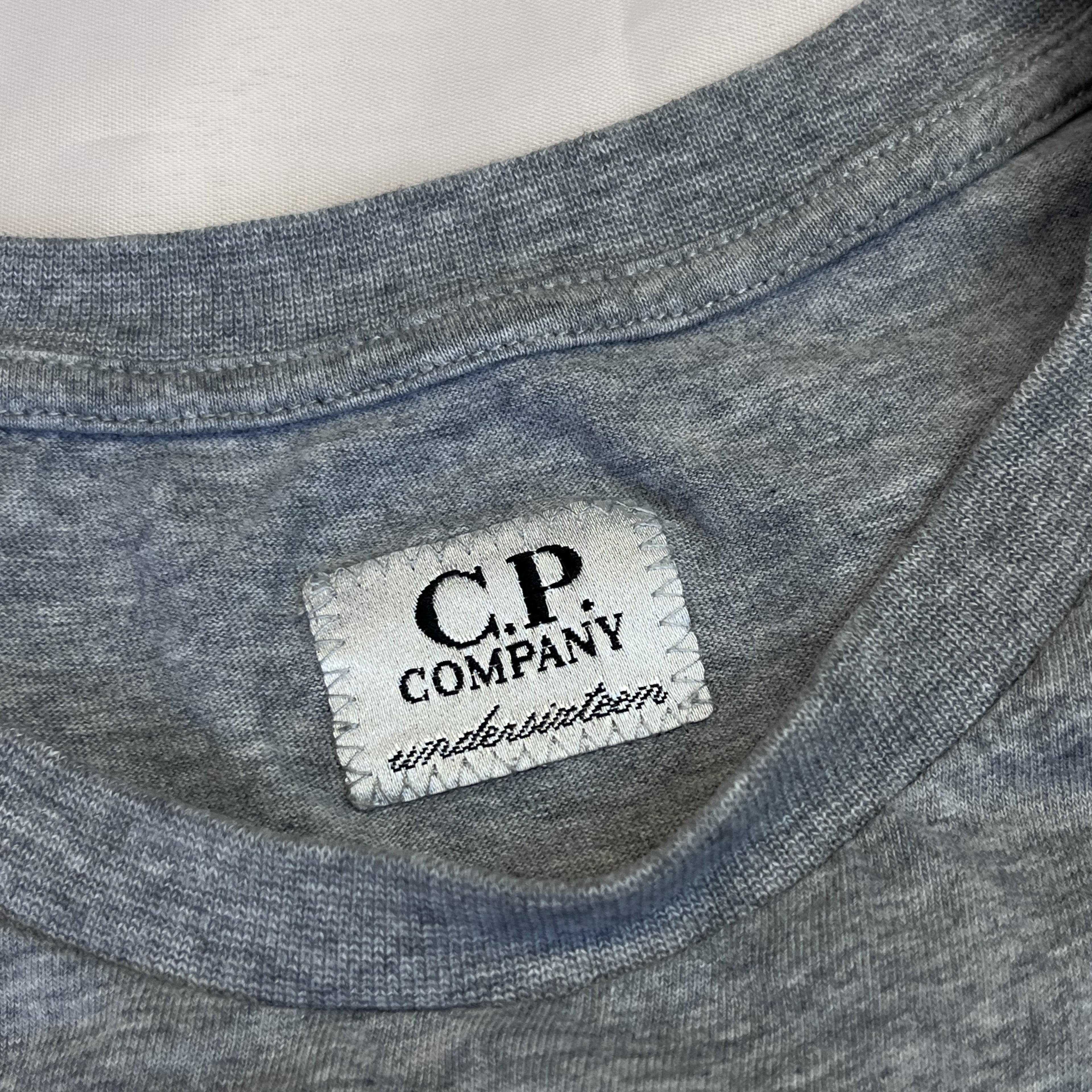 C.P. Company Logo Patch Tee (Grey Melange)