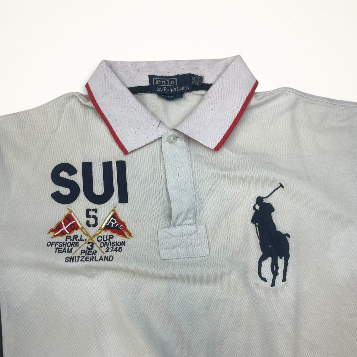 Ralph Lauren SUI Switzerland Big Pony Polo #5 (White)