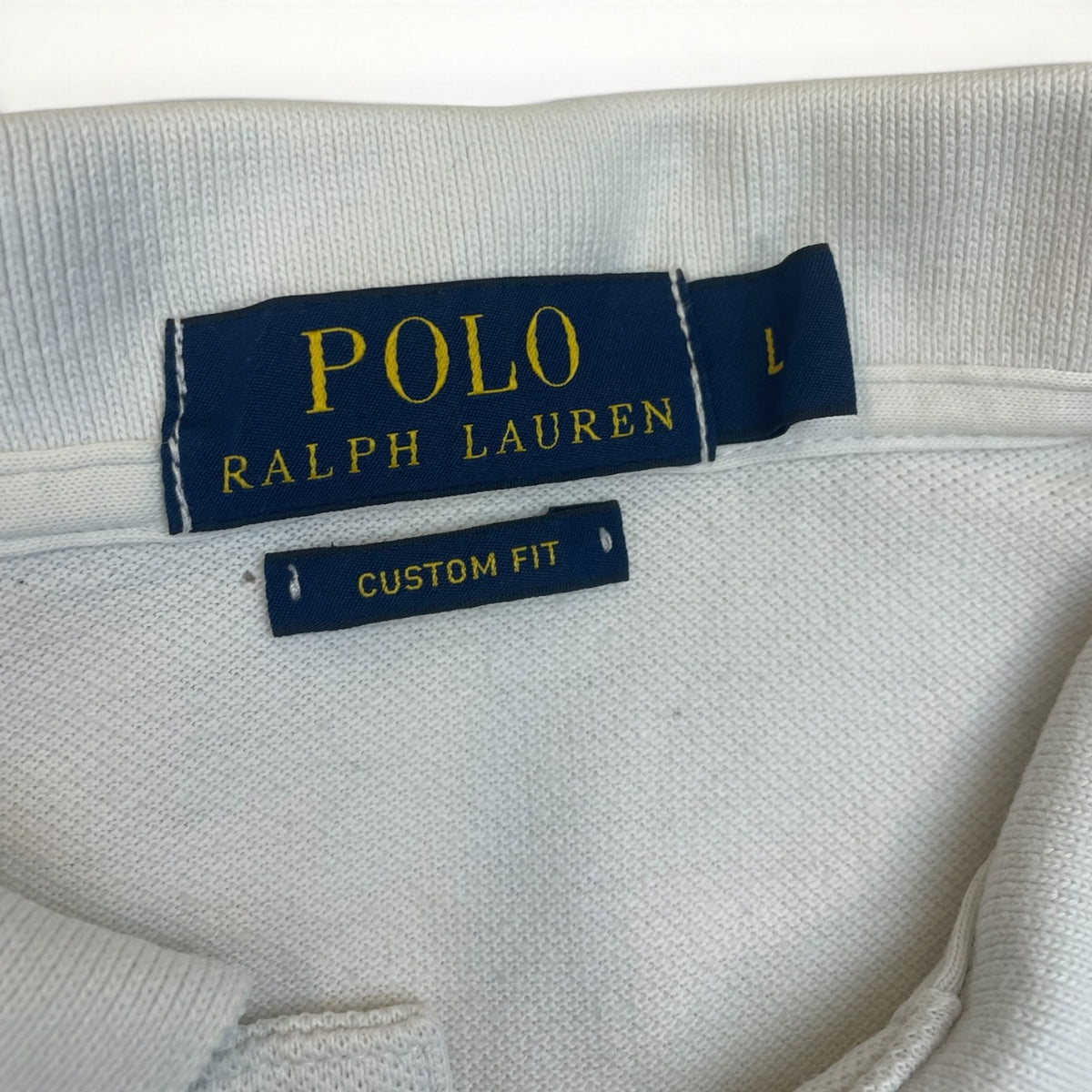 Ralph Lauren Big Pony Polo #3 (White/Royal Blue)