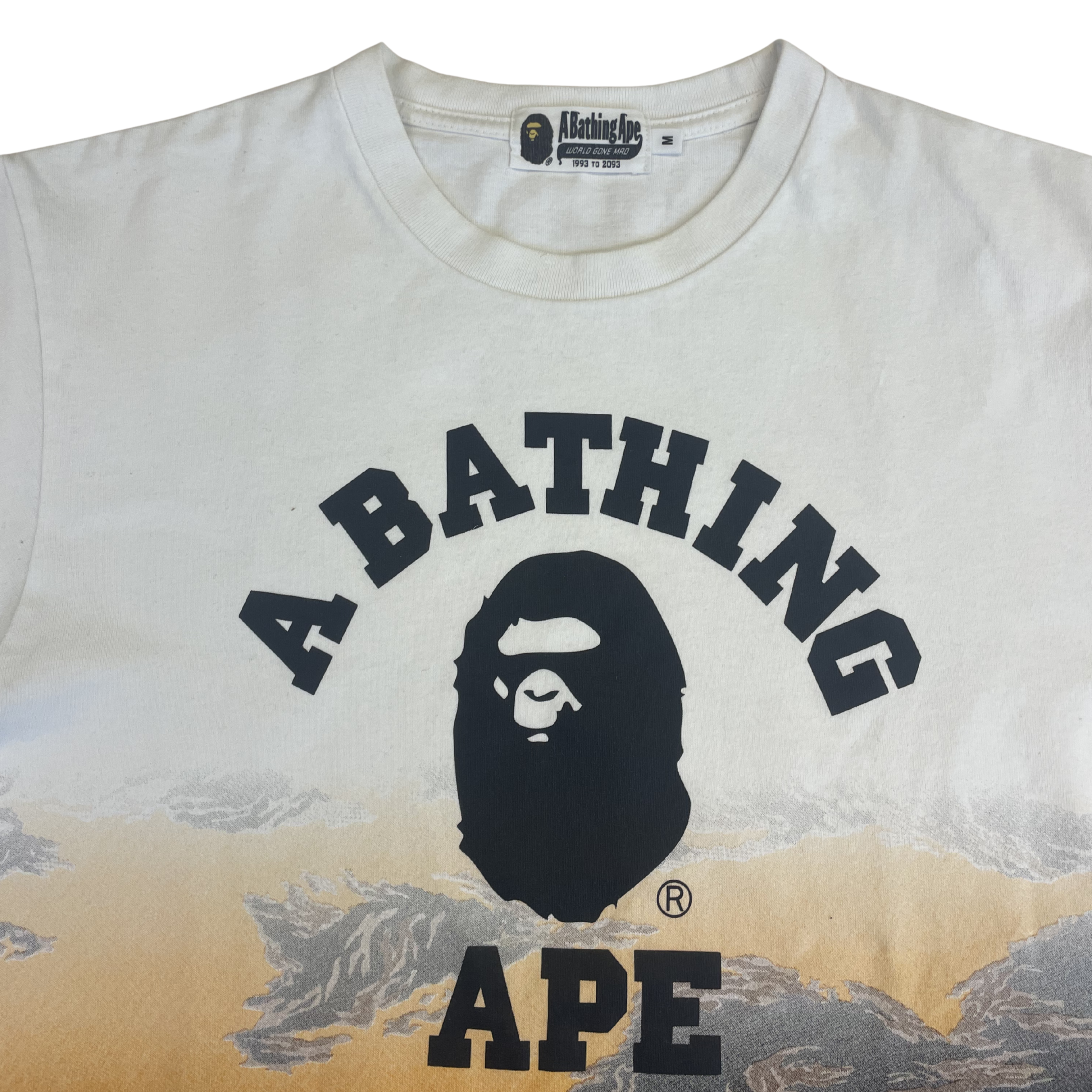 A Bathing Ape “A BATHING APE” Landscape Tee (White)
