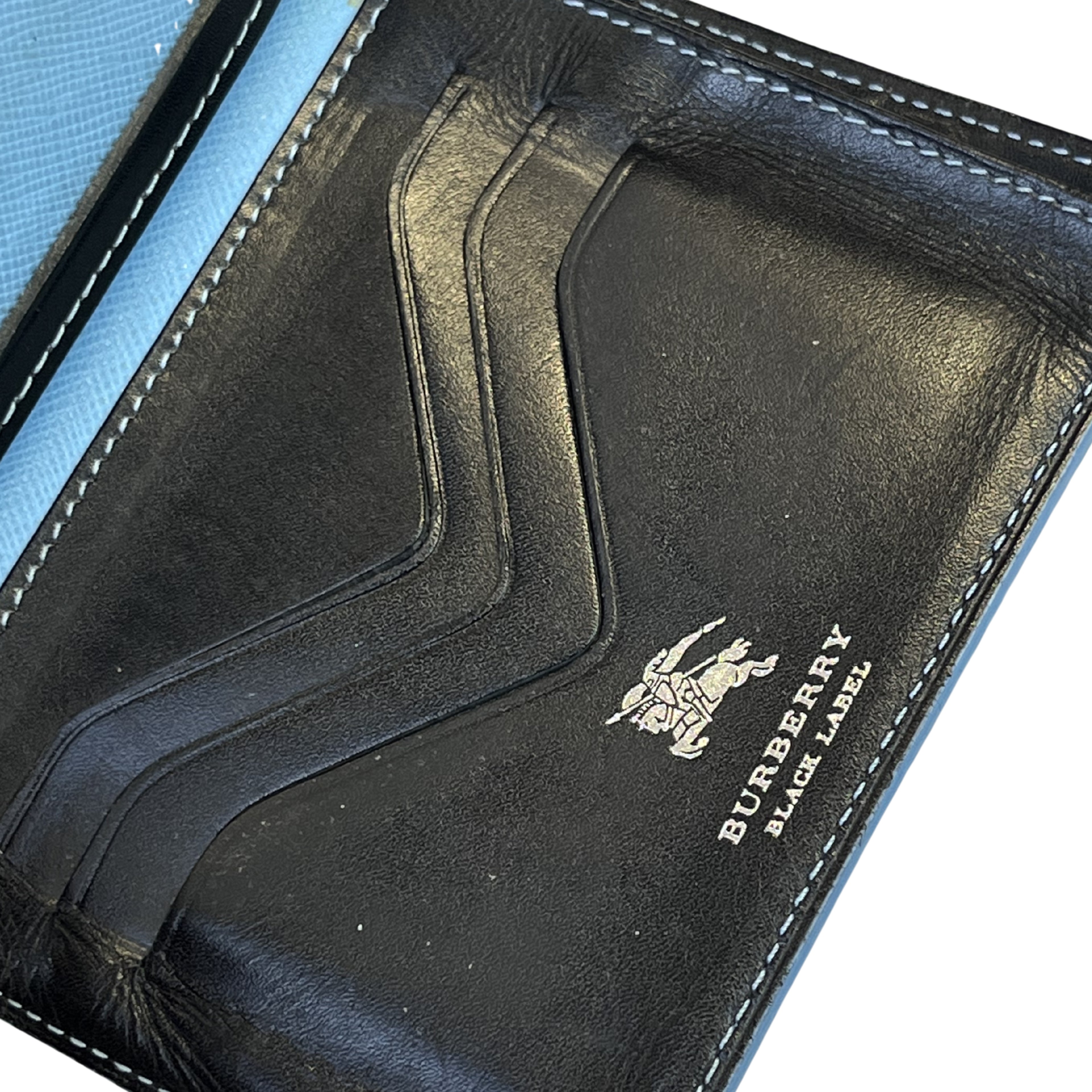 Burberry Black Label – kožená peněženka (černá)