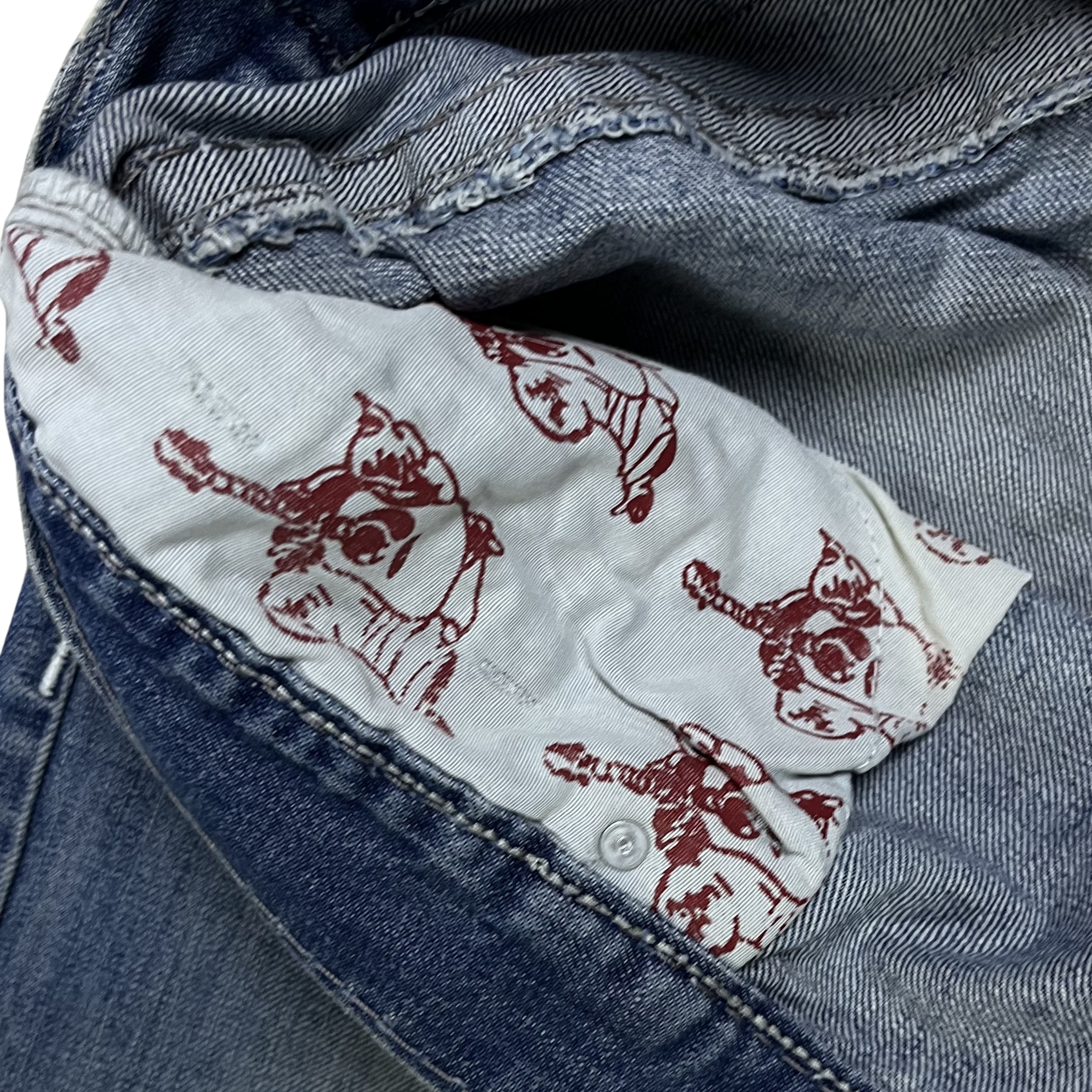 True Religion “True Religion” Stitch Jeans (Blue)