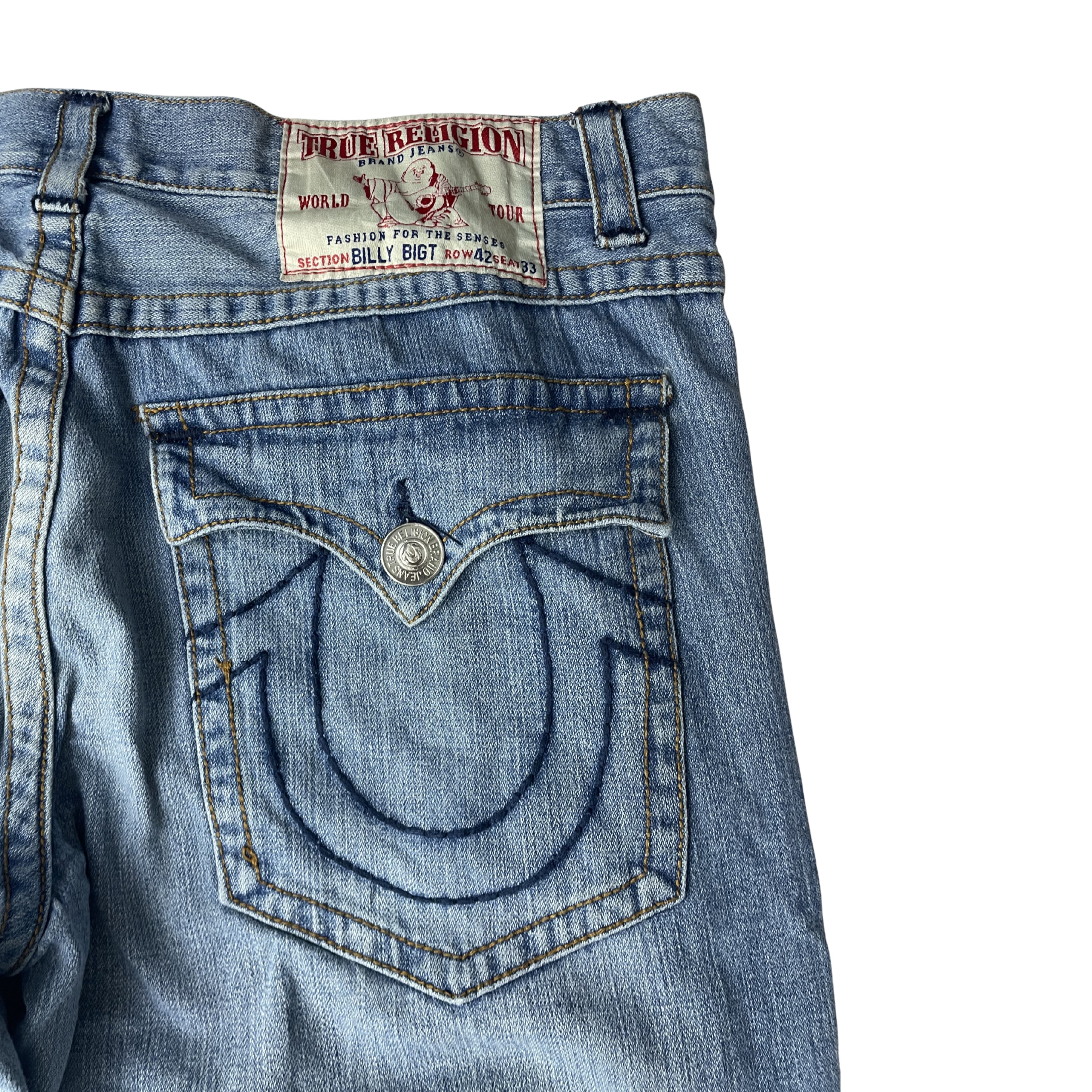 True Religion Billy Bootcut Jeans Light Blue