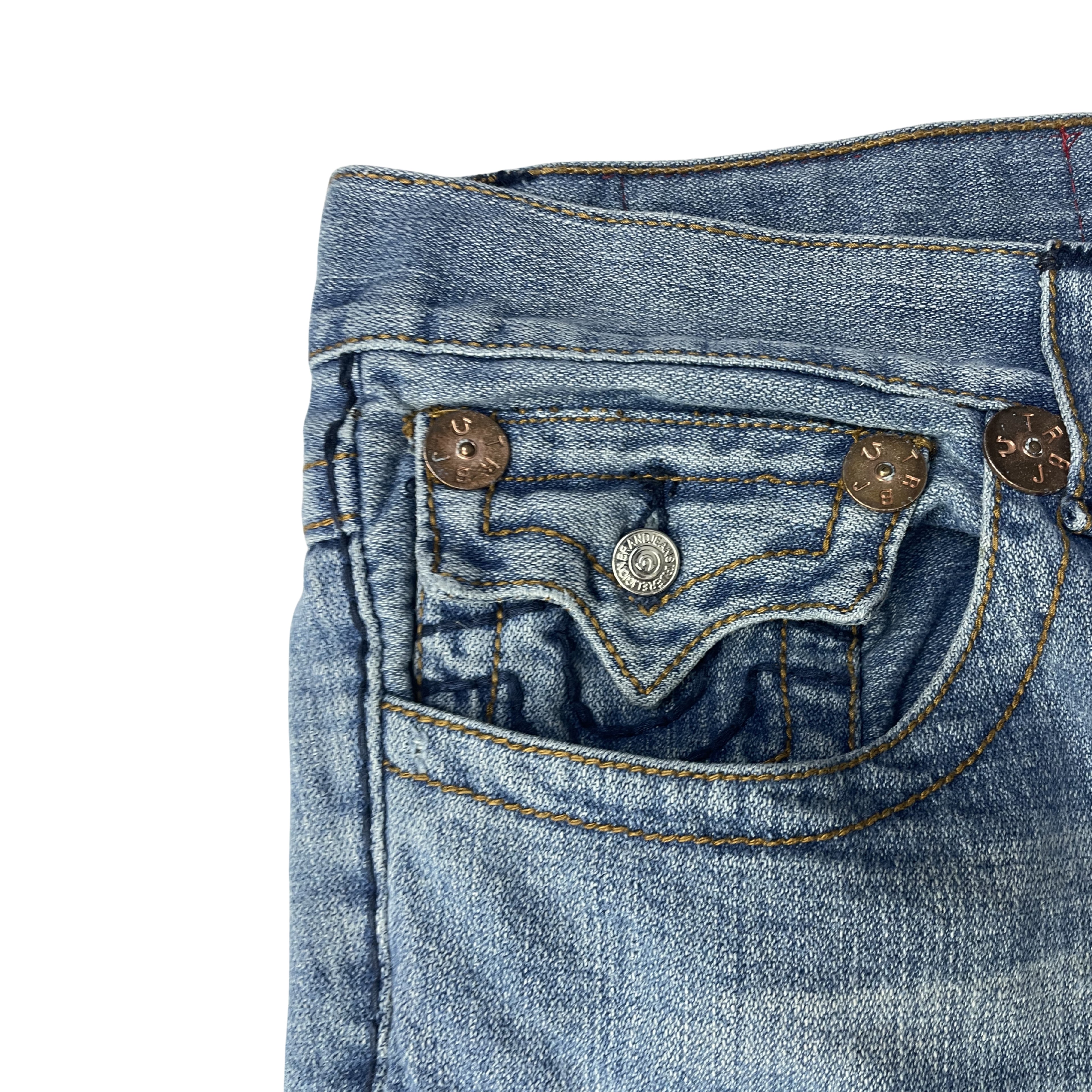 True Religion Billy Bootcut Jeans Light Blue
