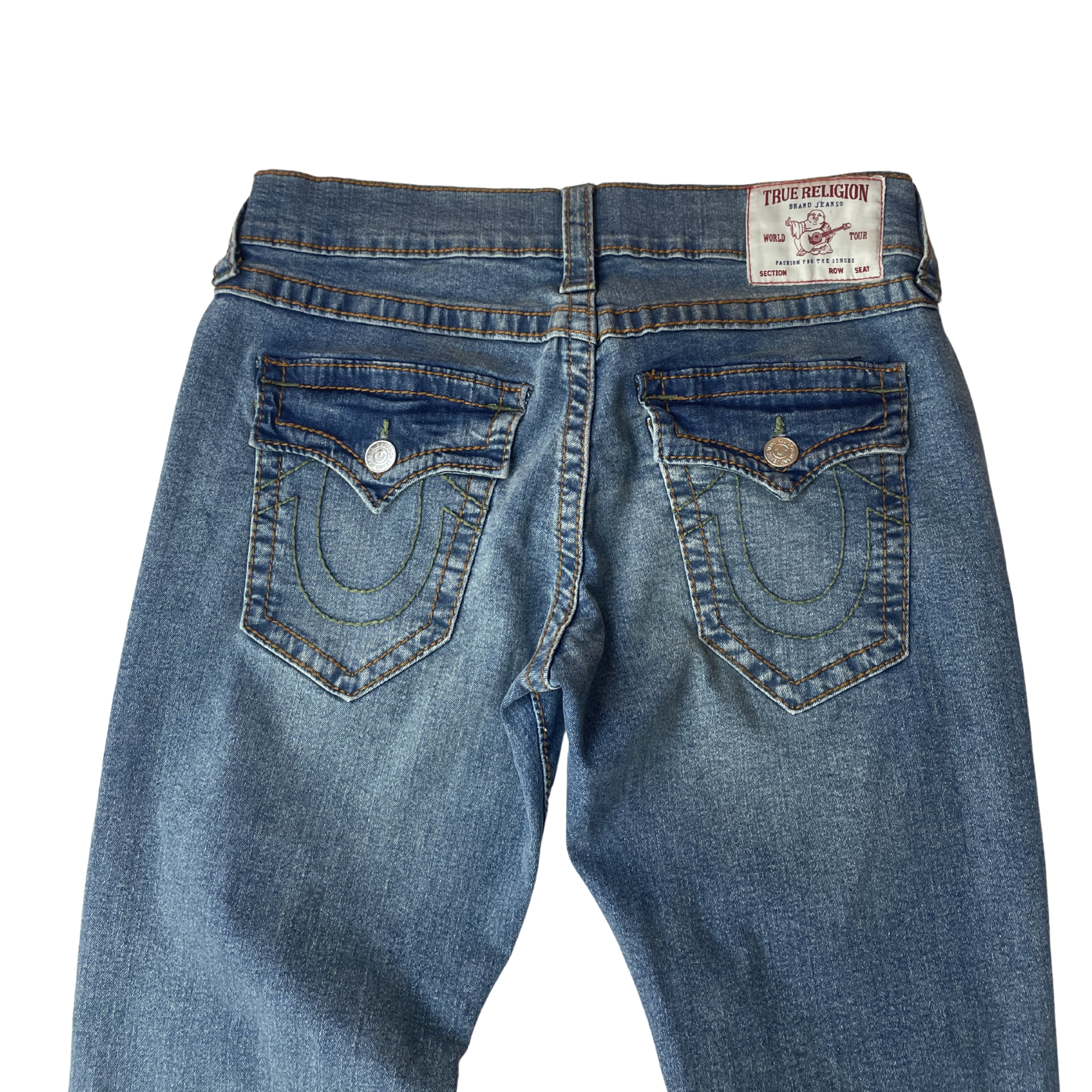 True Religion Ricky Straight Jeans Light Blue