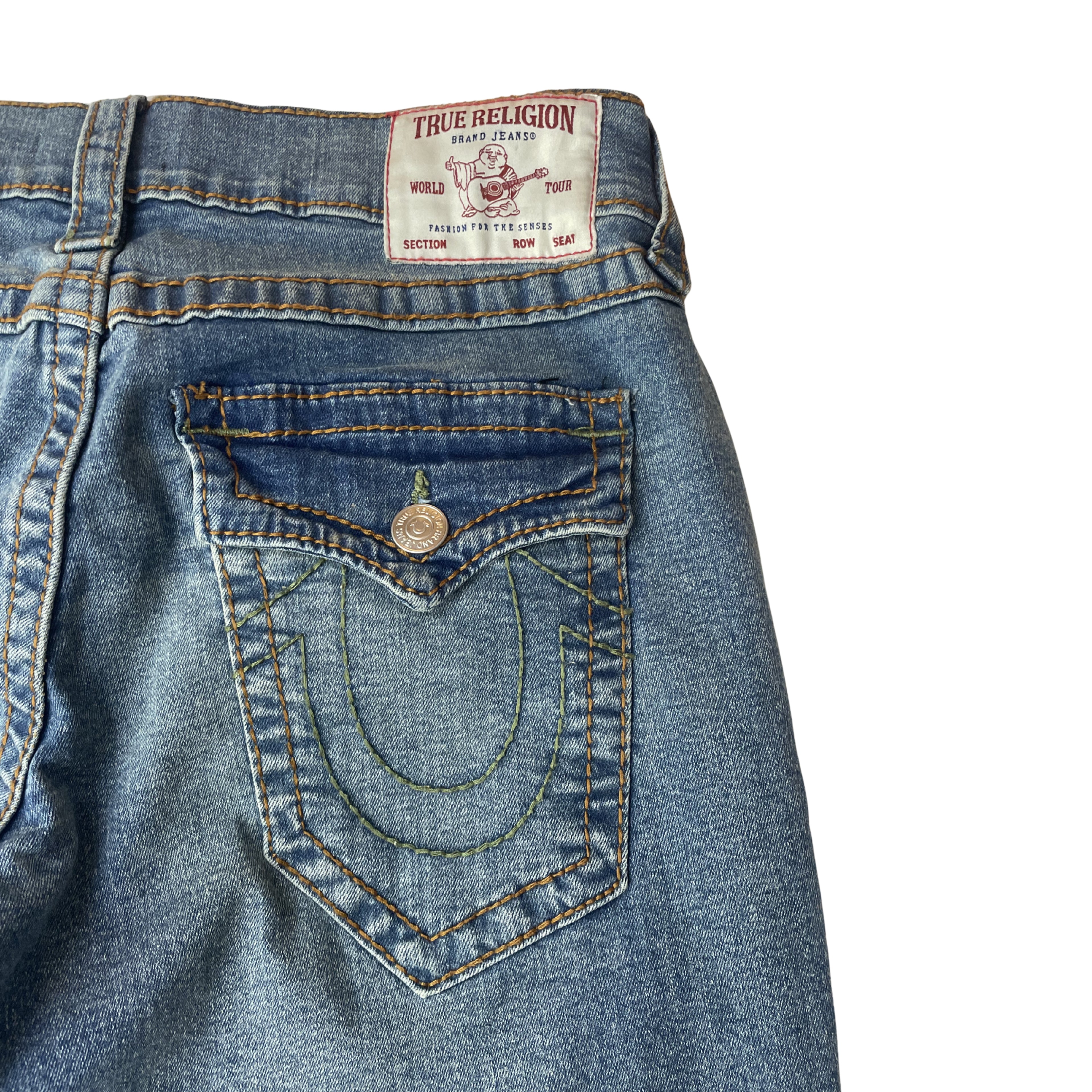True Religion Ricky Straight Jeans Light Blue