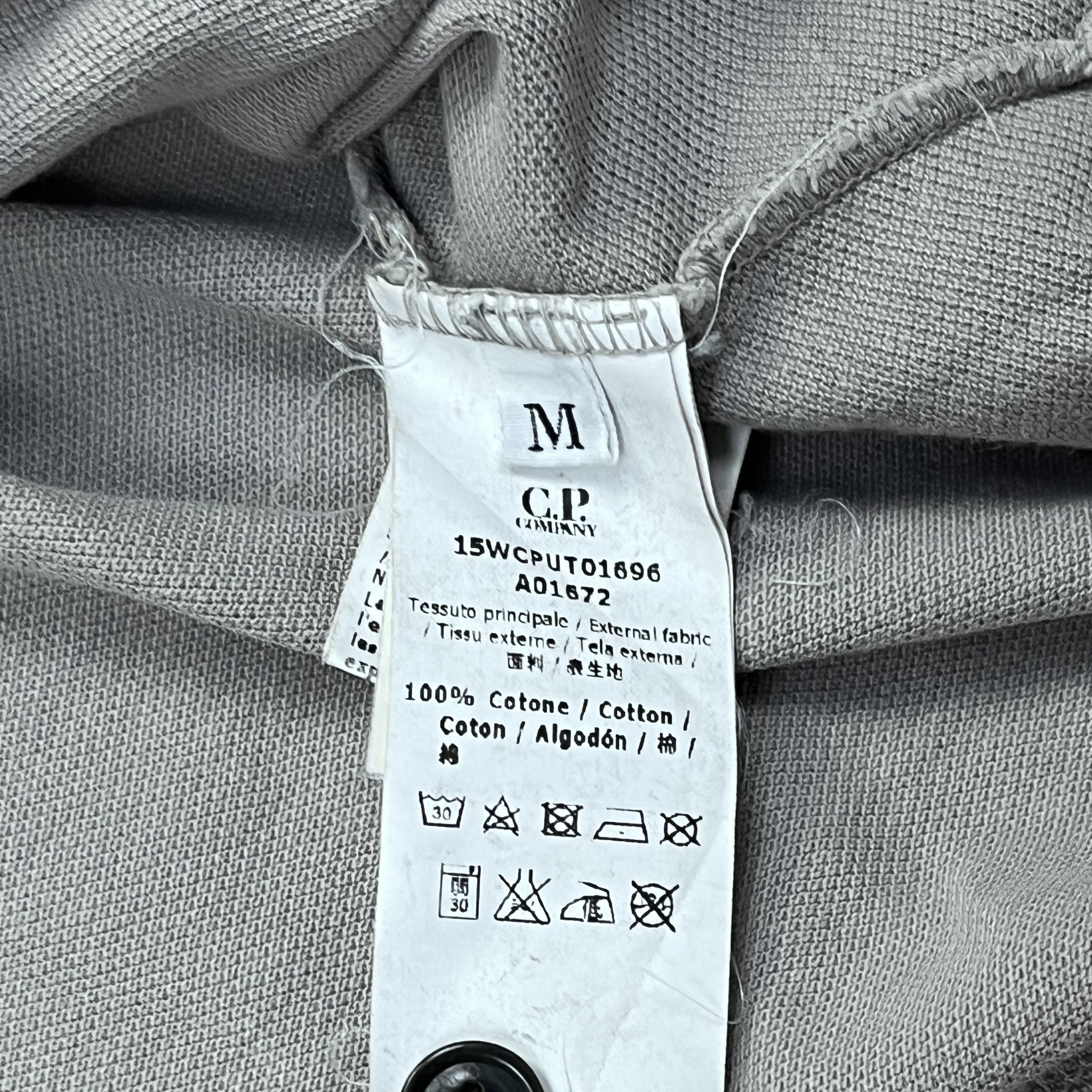C.P. Company Slim Fit Longsleeve Polo (Grey)