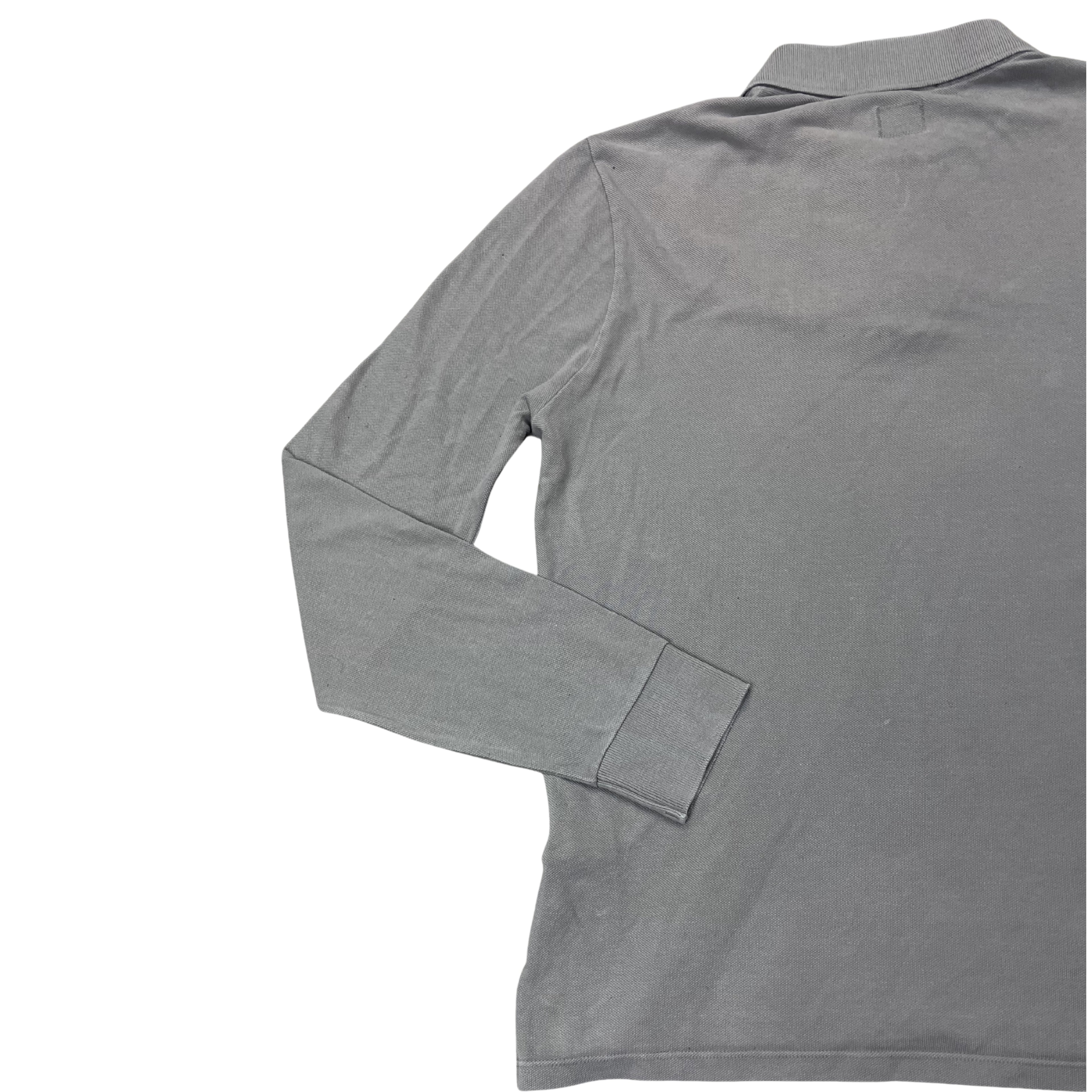 C.P. Company Slim Fit Longsleeve Polo (Grey)