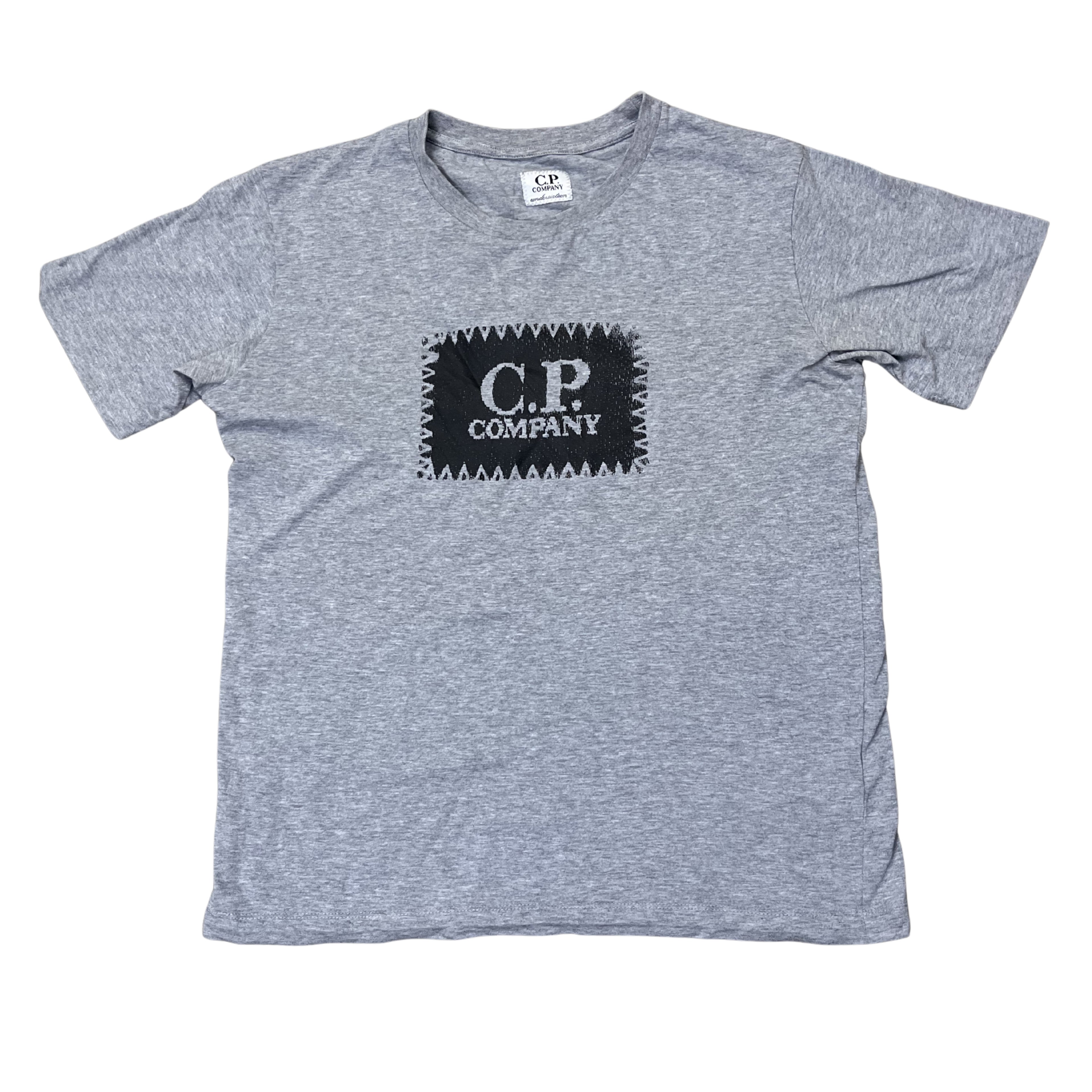 C.P. Company Logo Patch Tee (Grey Melange)