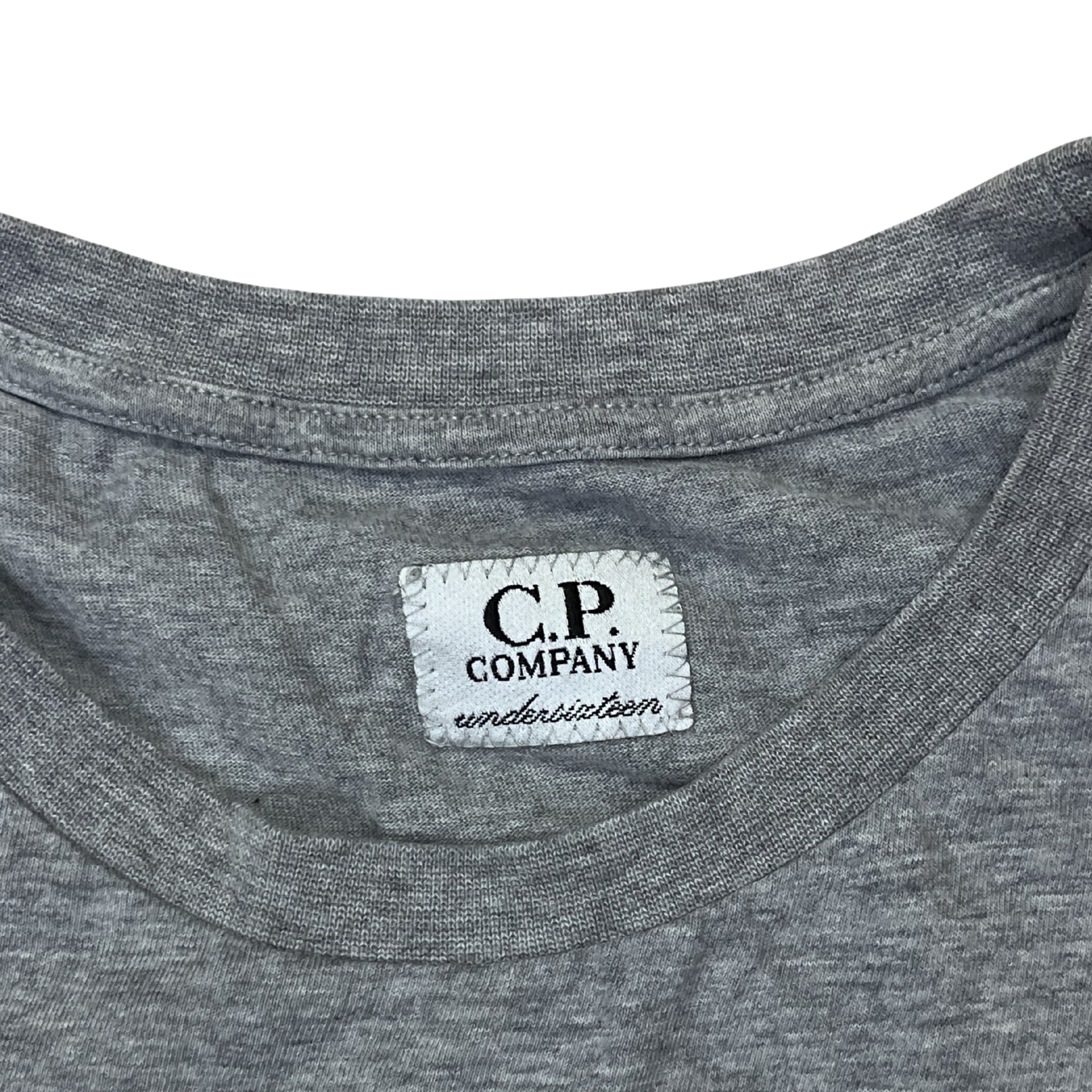 C.P. Company Logo Patch Tee (Grey Melange)