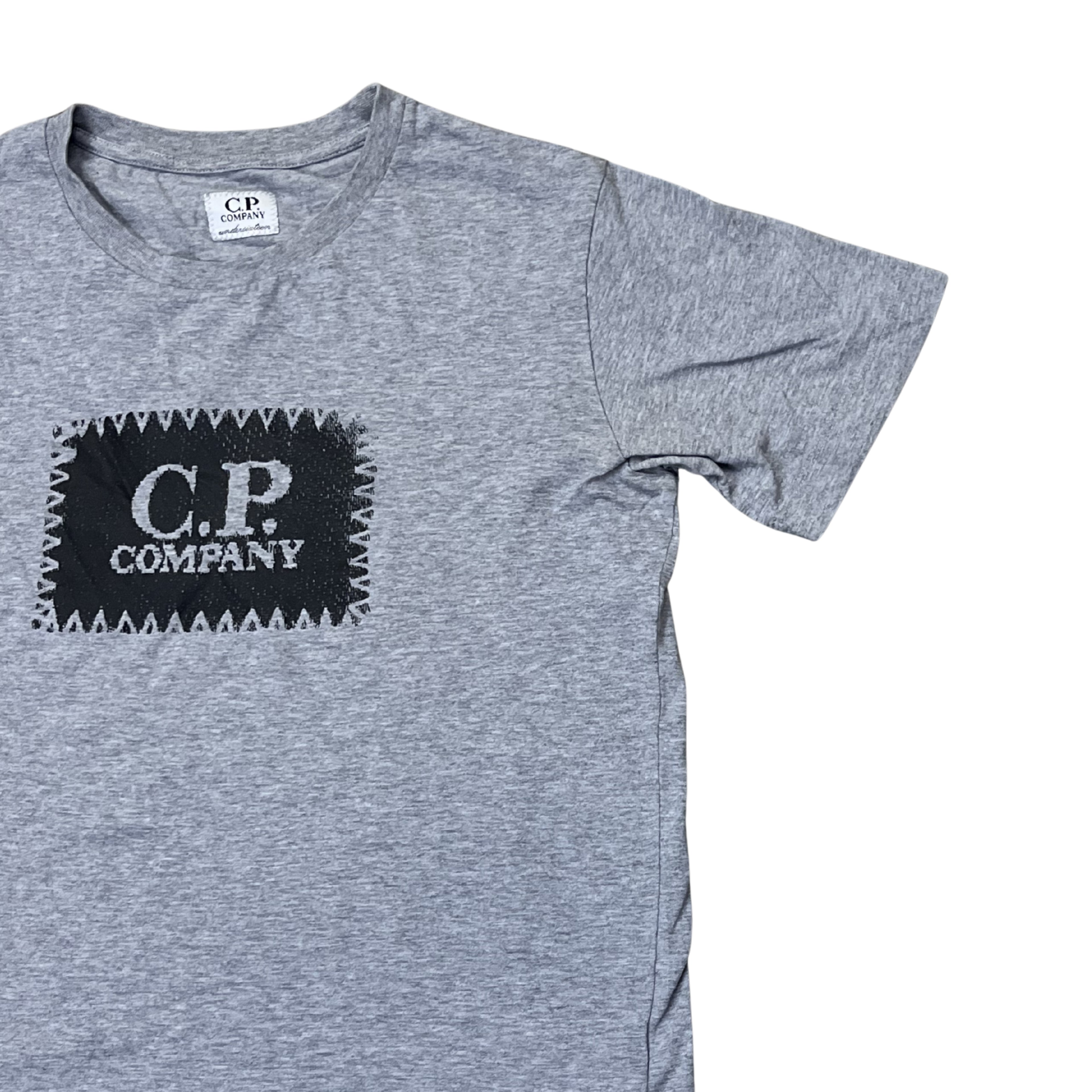 C.P. Company Logo Patch Tee (Grey Melange)