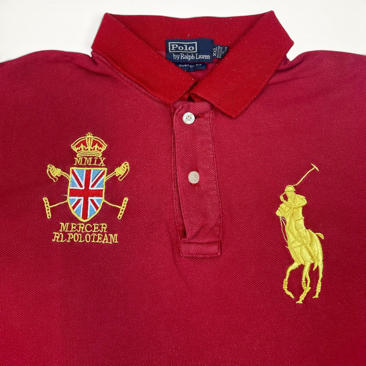 Ralph Lauren Mercer RL Polo Team Long Sleeve Polo (Red)