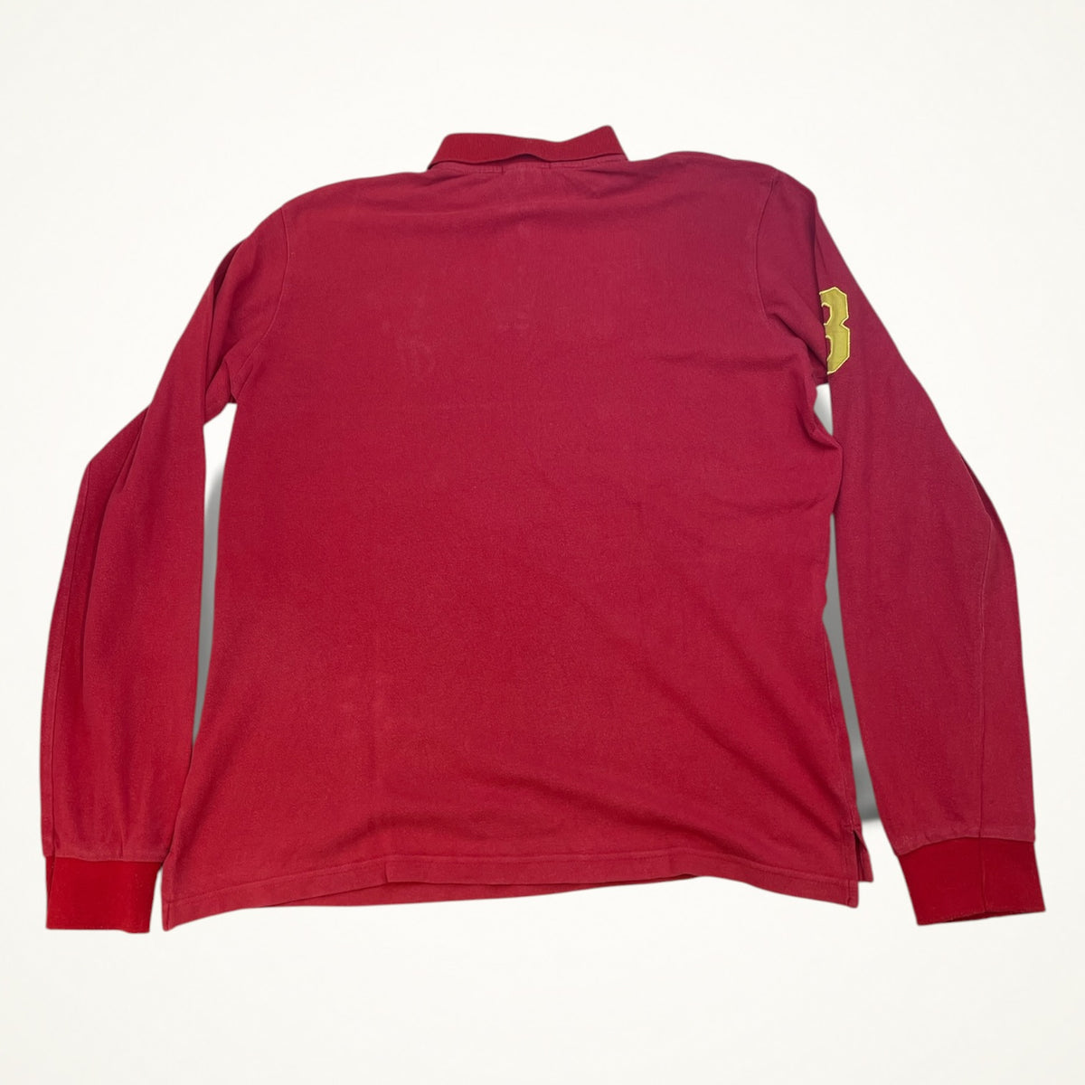 Ralph Lauren Mercer RL Polo Team Long Sleeve Polo (Red)