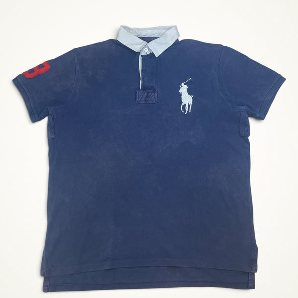 Ralph Lauren Big Pony Rugby Collar Polo #3 (Navy)
