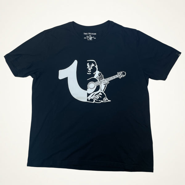 True Religion Half Buddha Guitar Tee (Black)