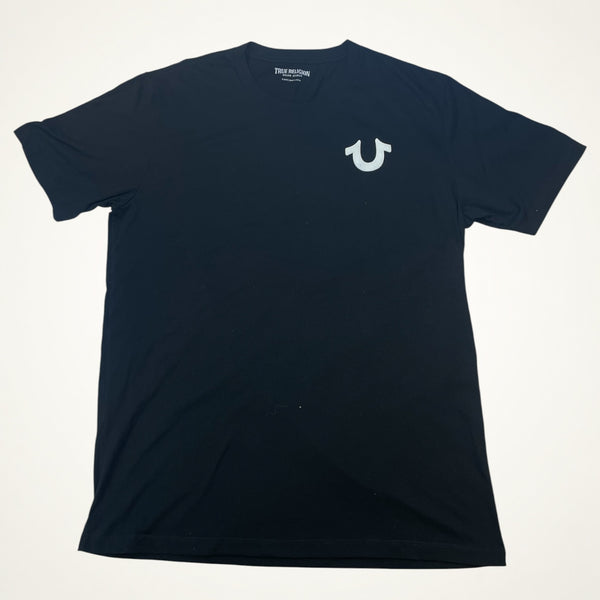 True Religion Diamond Logo Back Print Tee (Black)