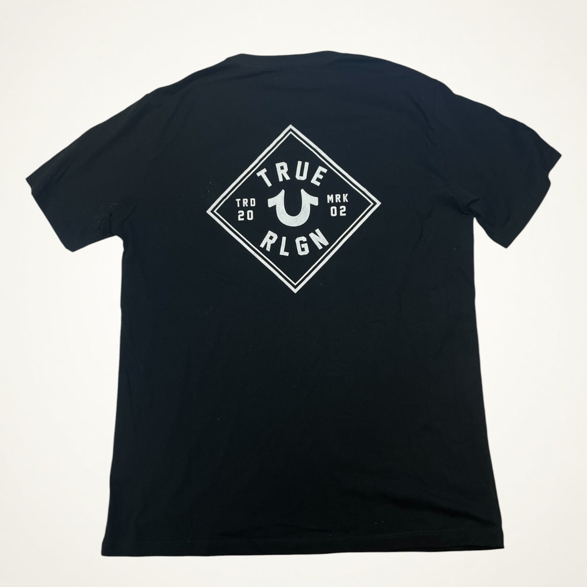 True Religion Diamond Logo Back Print Tee (Black)
