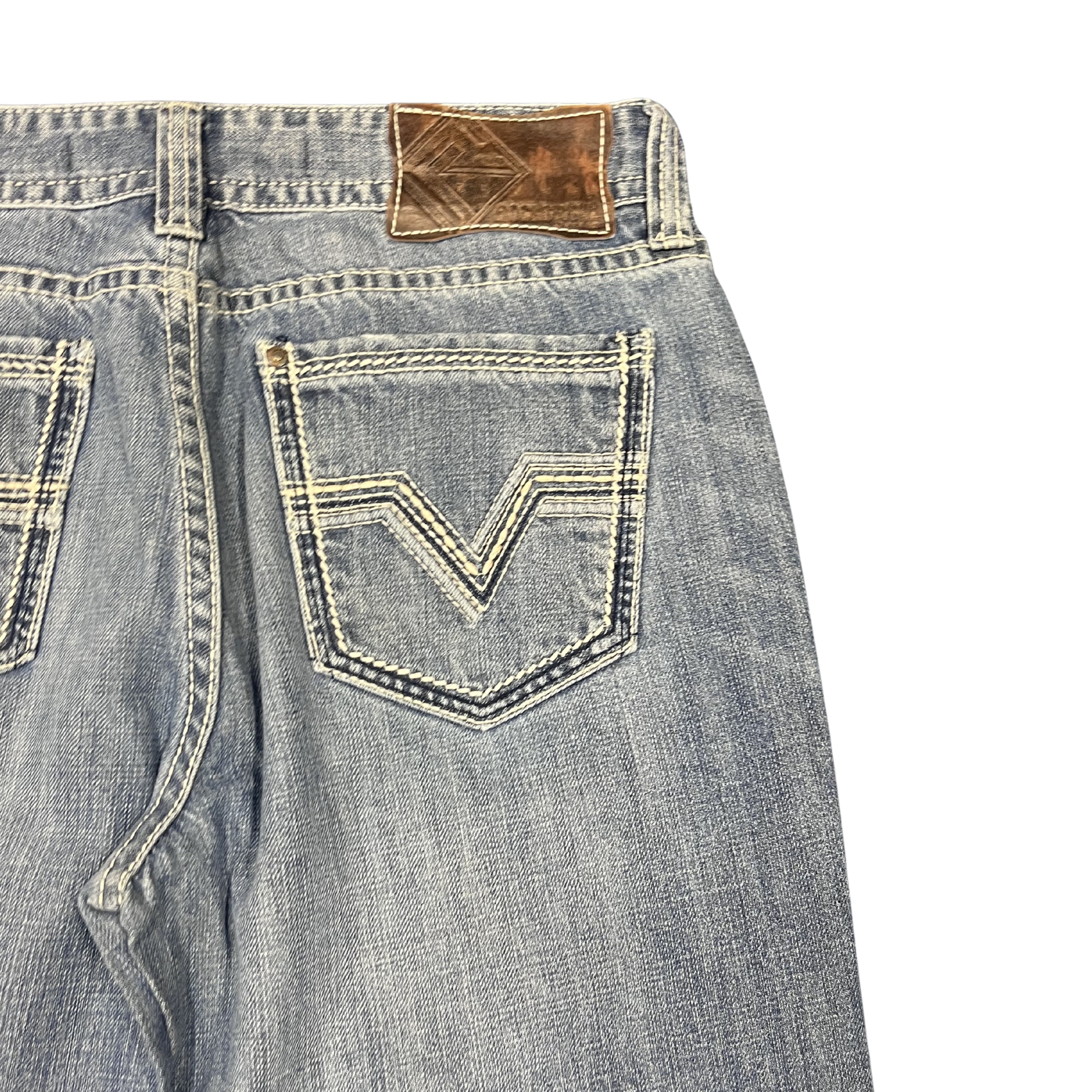 Vintage Washed Straight Denim