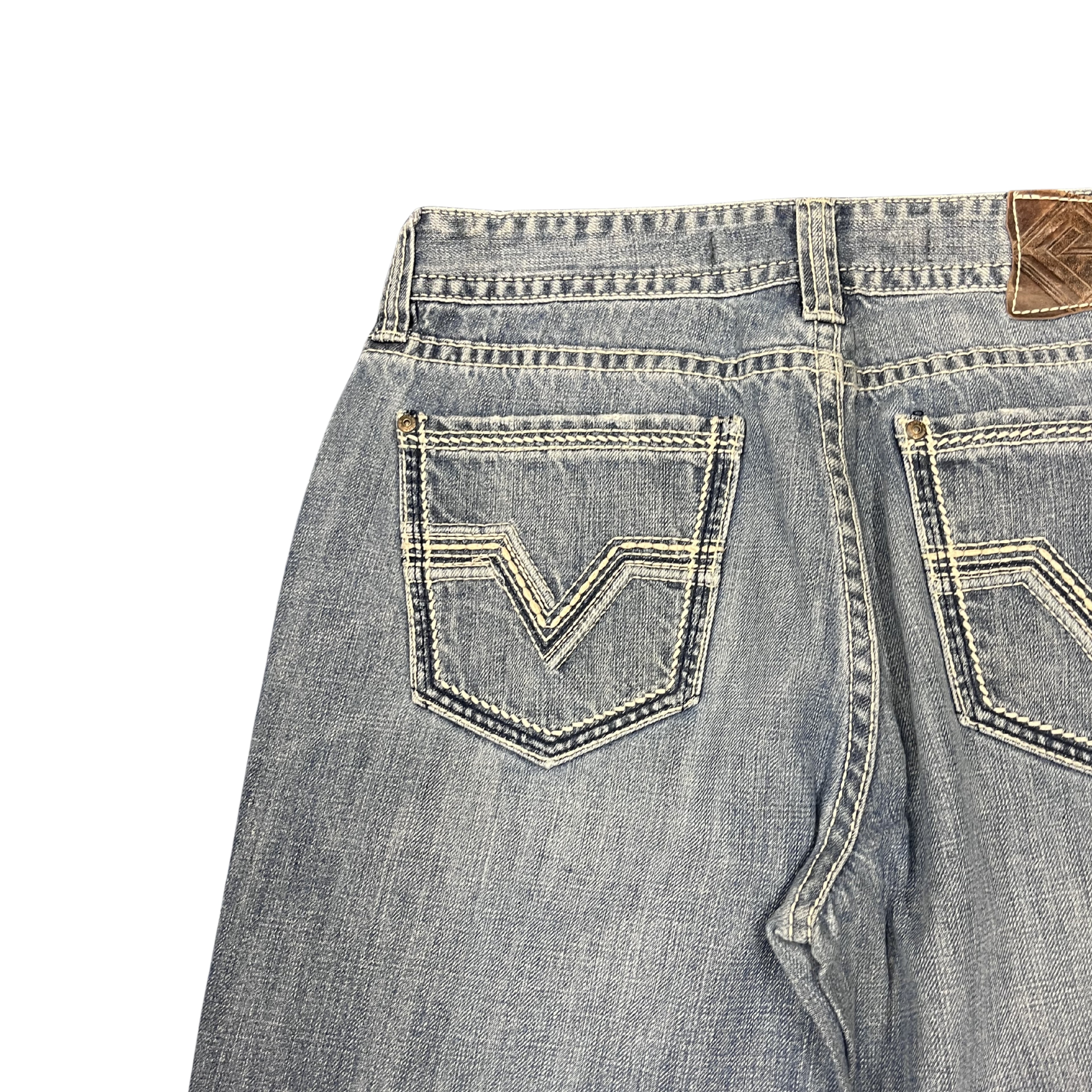 Vintage Washed Straight Denim