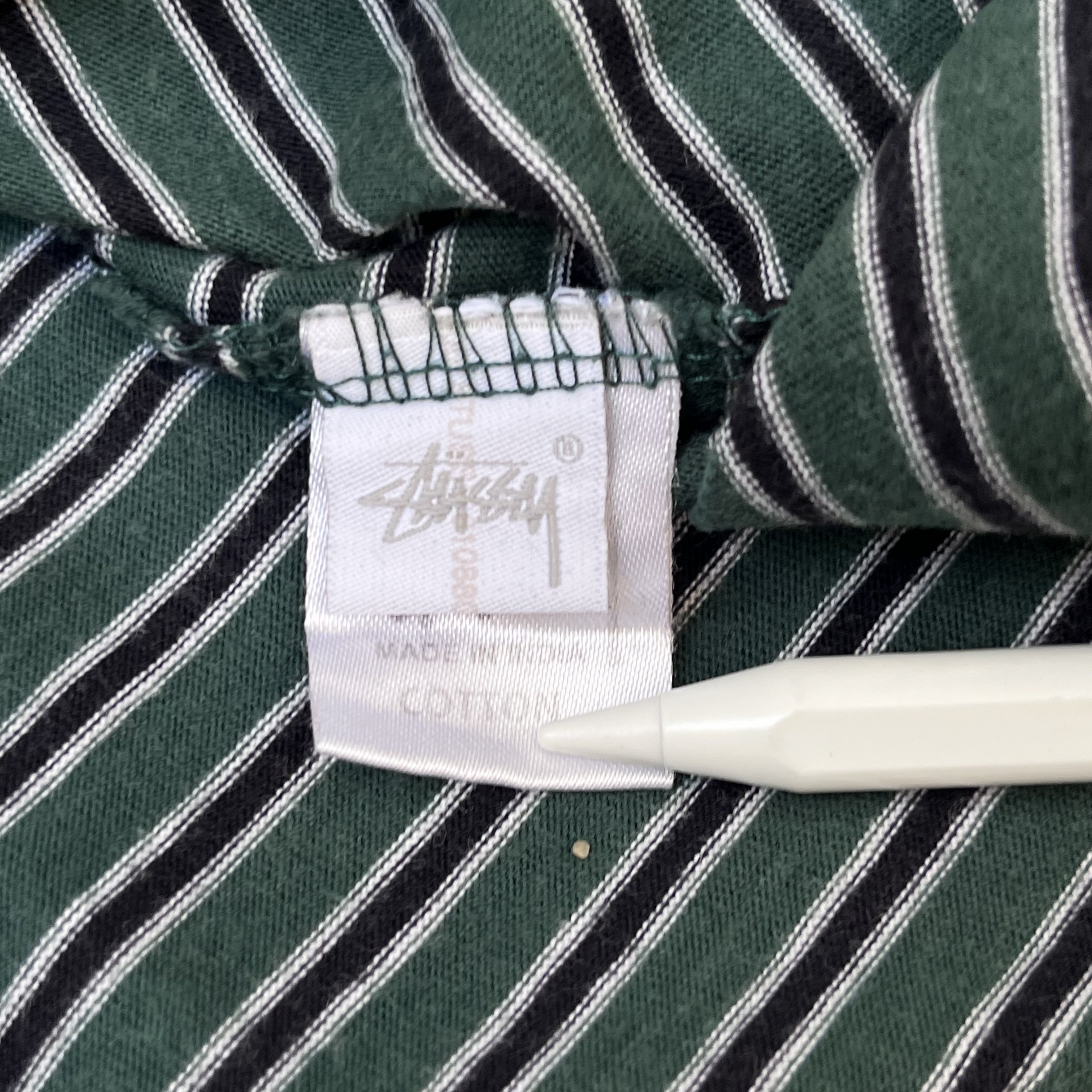 Stussy Australia Striped T-Shirt – Green XL