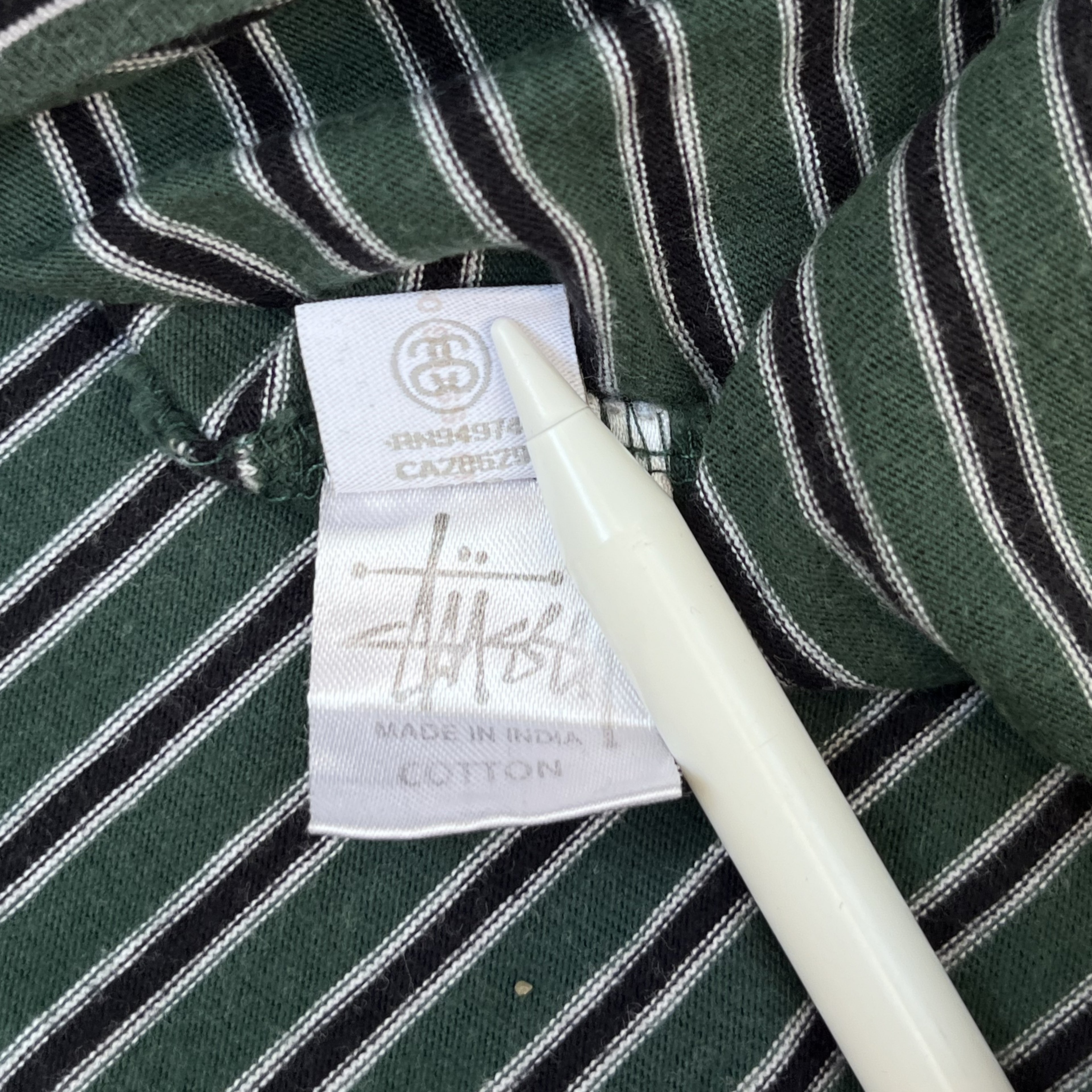 Stussy Australia Striped T-Shirt – Green XL