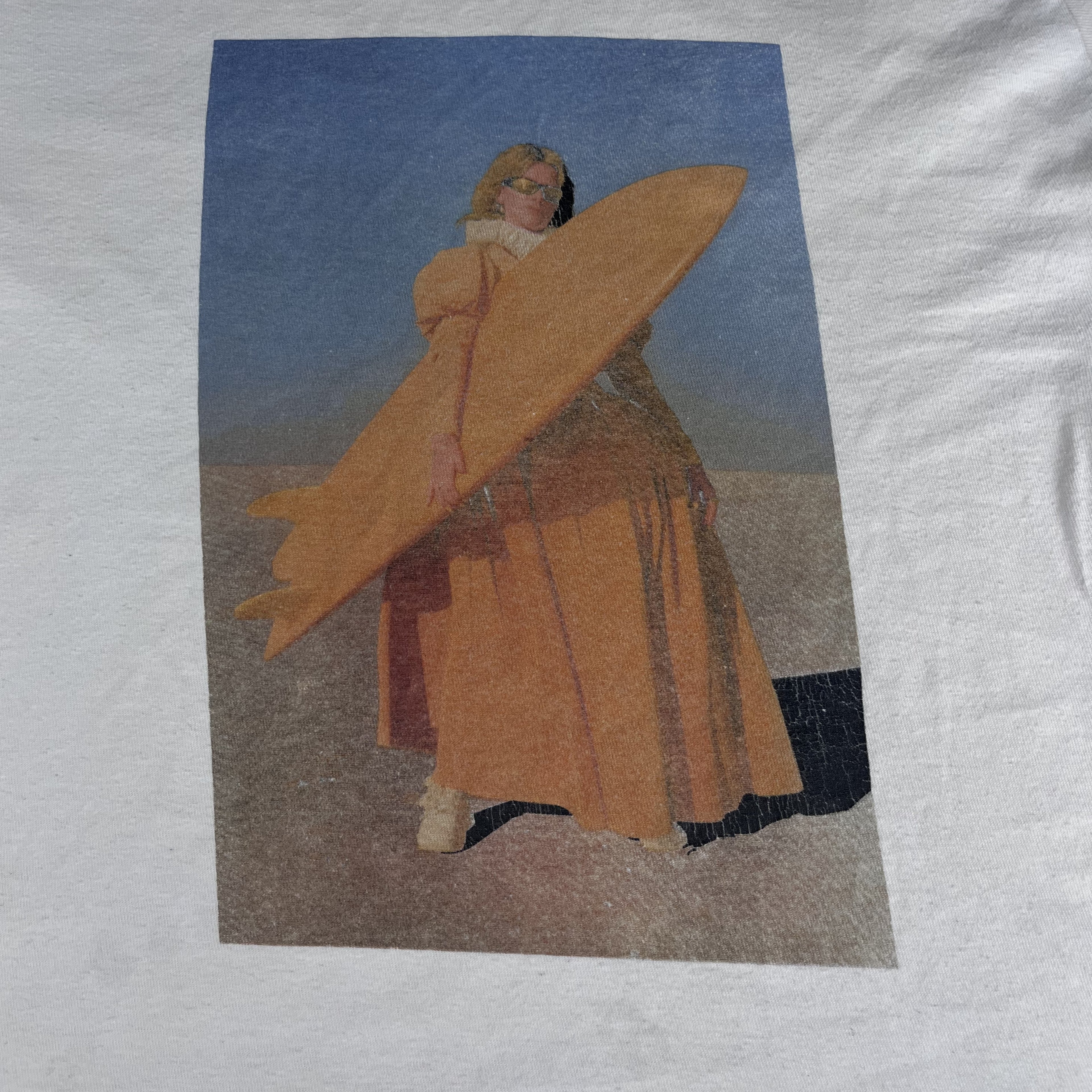 Stüssy Art Graphic Tee "Surfer Girl" – White / S