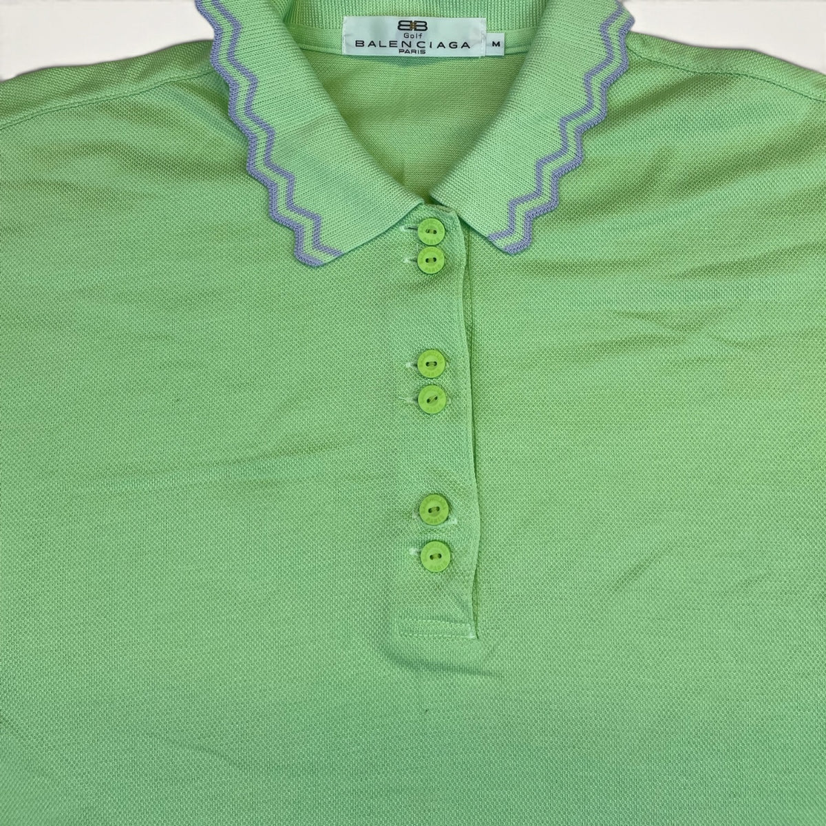 Balenciaga Golf Vintage Polo (Lime Green)