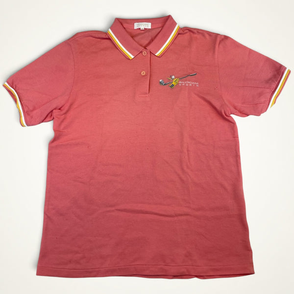 Balenciaga Sports Vintage Golf Polo (Coral Pink)