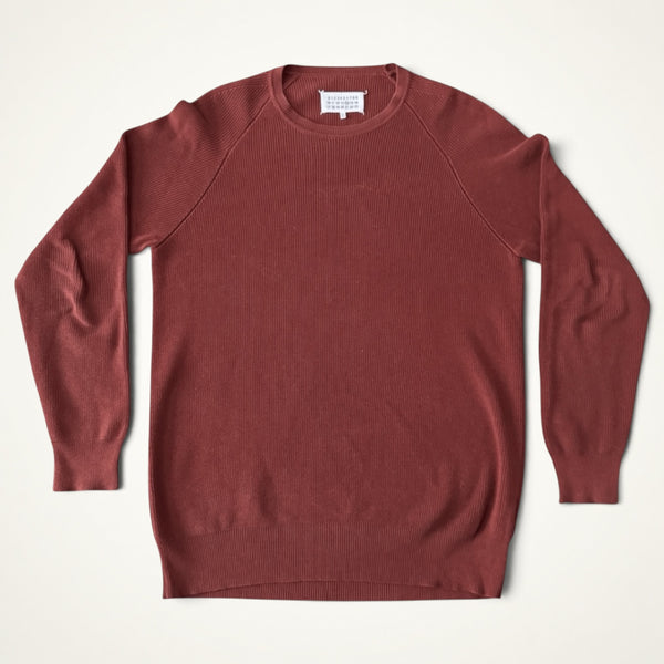 Maison Margiela Ribbed Knit Sweater (Rust)