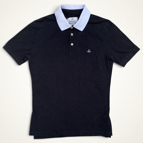 Vivienne Westwood Contrast Collar Polo (Black)