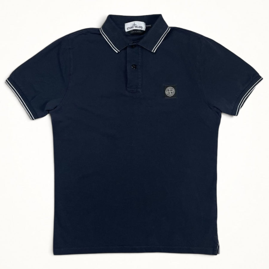 Stone Island Tipped Polo (Navy)