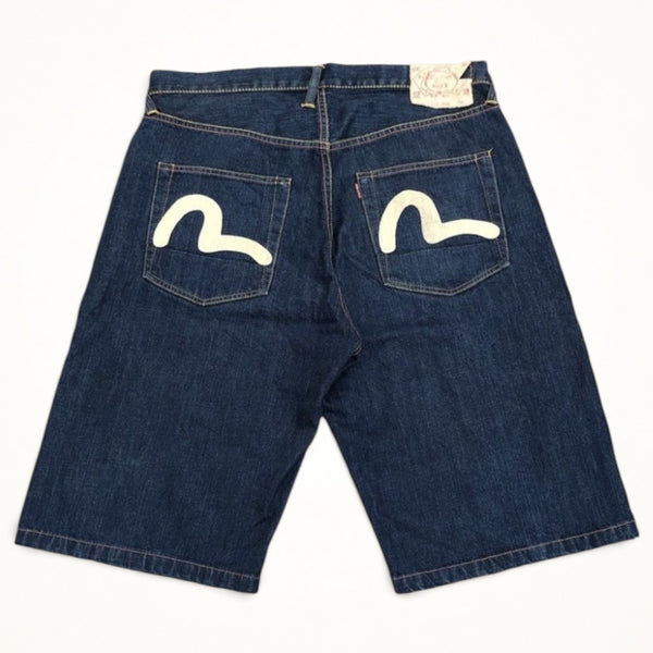 Evisu Seagull Denim Shorts (Indigo)