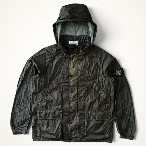Stone Island Hooded Nylon Jacket (Olive)