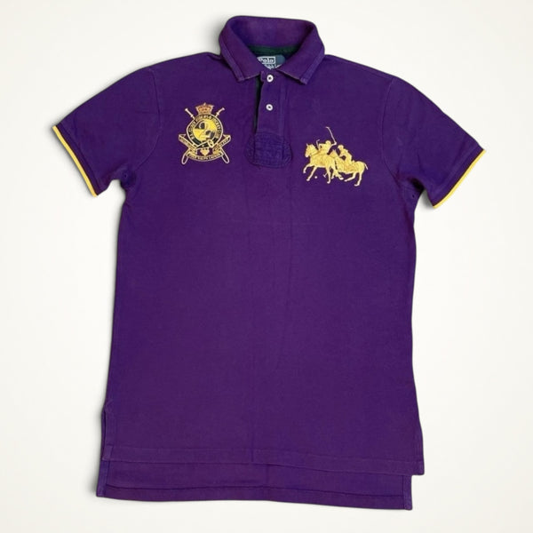 Ralph Lauren Crest Double Pony Polo (Purple)