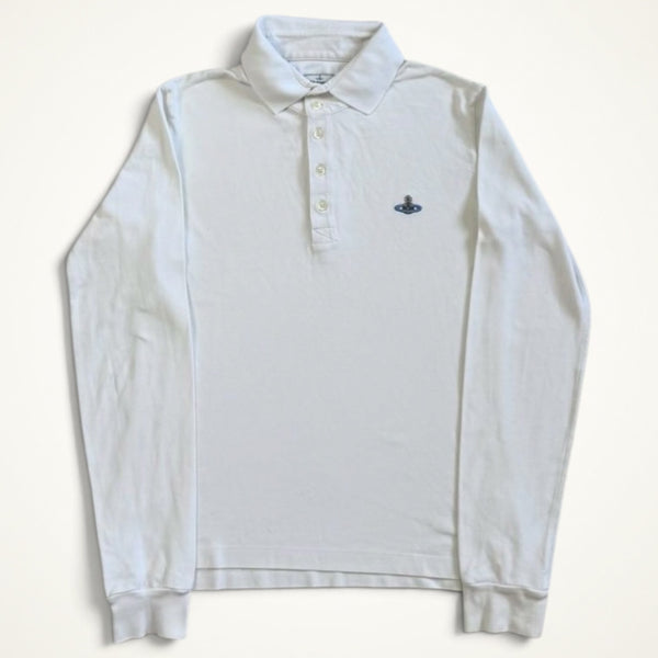 Vivienne Westwood Long Sleeve Polo (White)