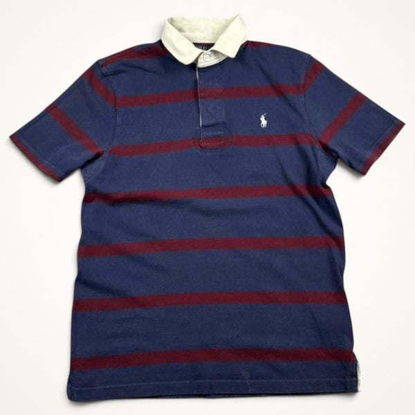 Ralph Lauren Striped Rugby Polo (Navy/Red)