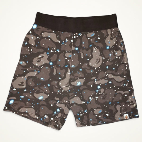 BAPE Space Camo Sweat Shorts (Brown)