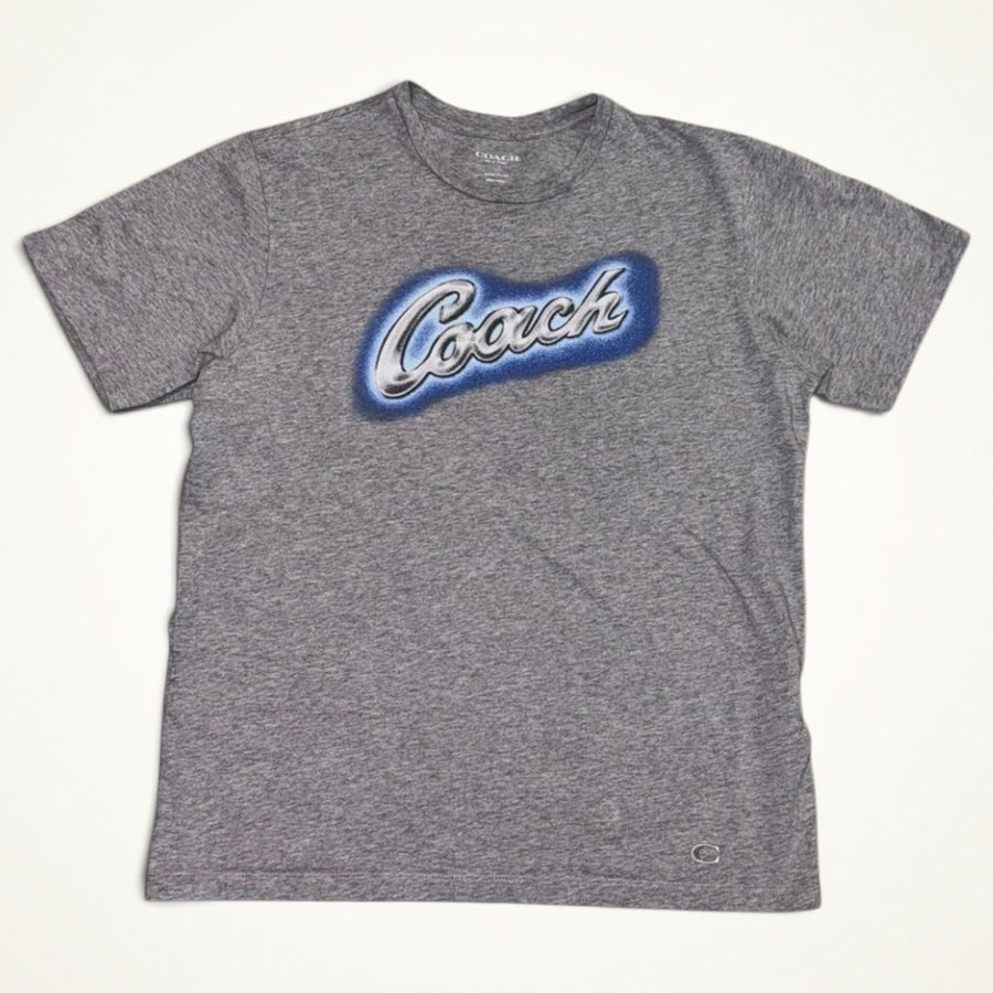 Coach Script Logo Tee (Grey)