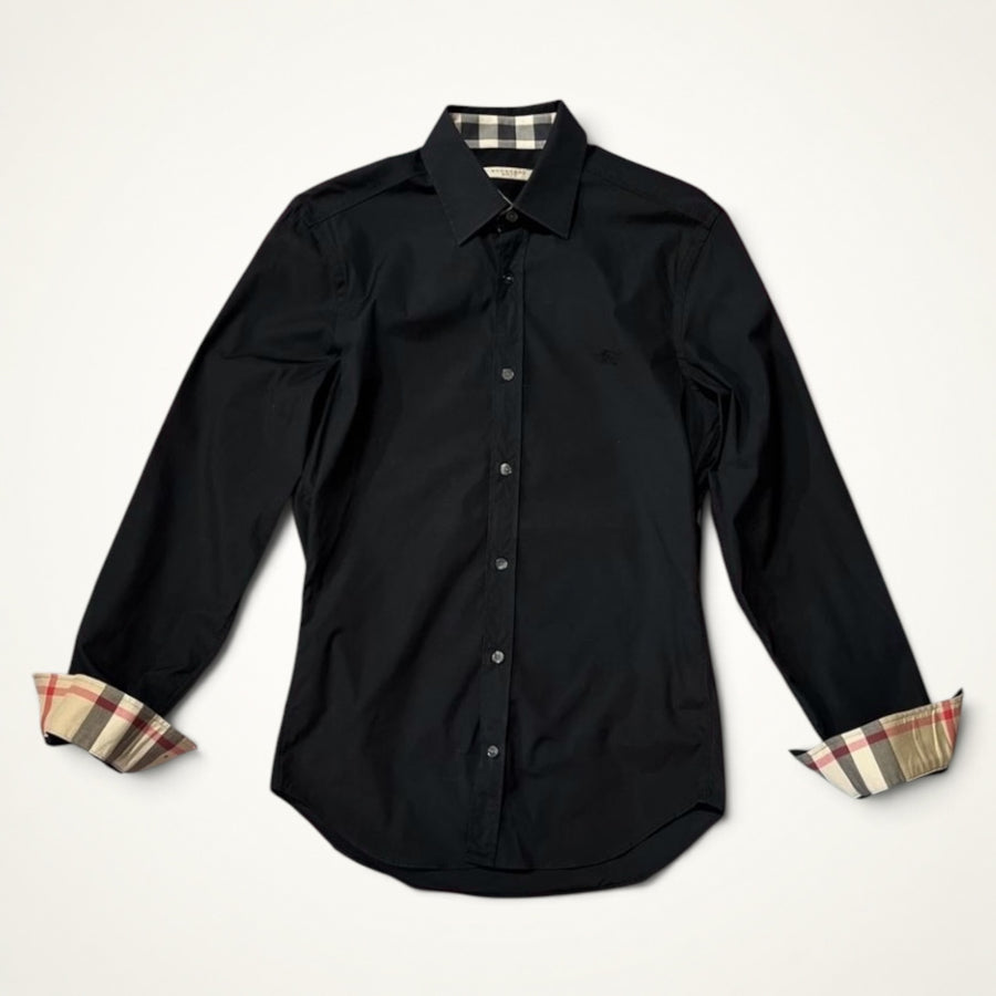 Burberry Nova Check Cuff Shirt (Black)