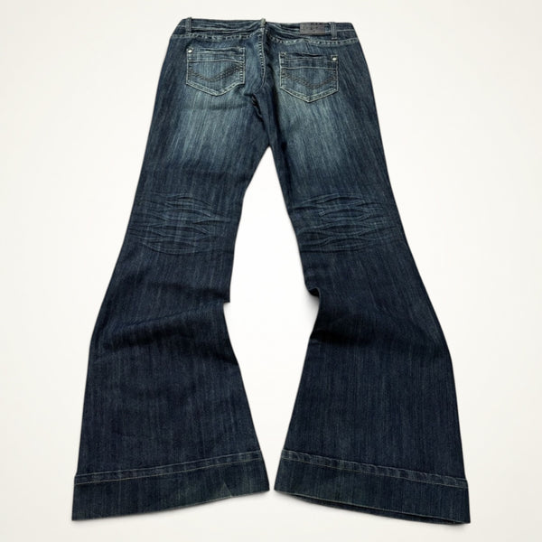 Y2K Flare Jeans (Dark Wash)