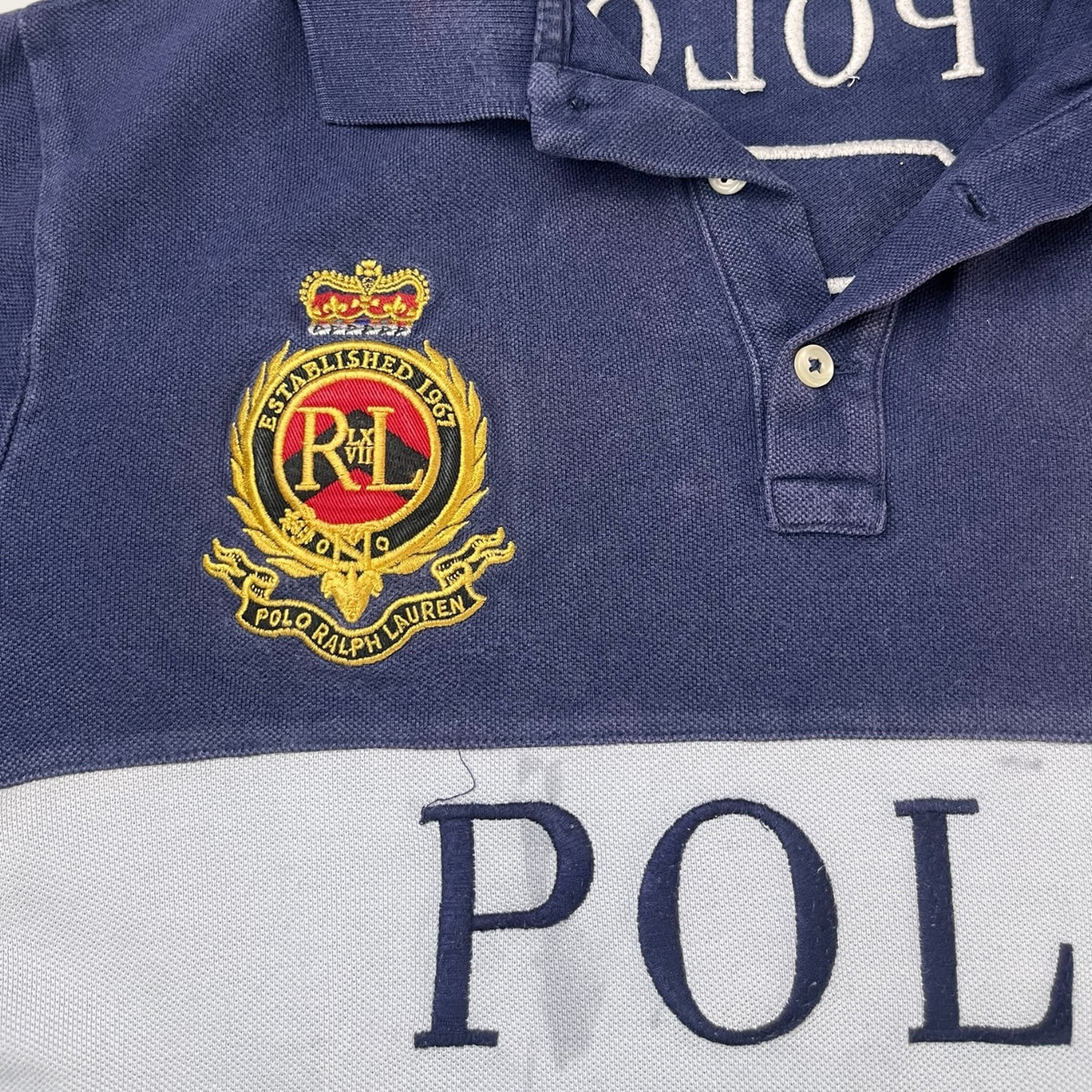 Ralph Lauren Colorblock Crest Polo #3 (Navy/Green)
