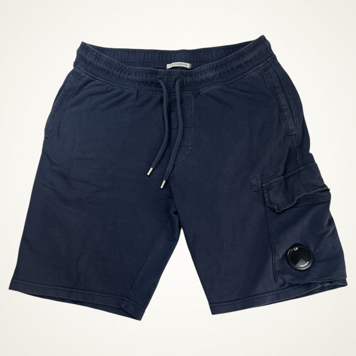 C.P. Company Lens Sweat Shorts (Navy)